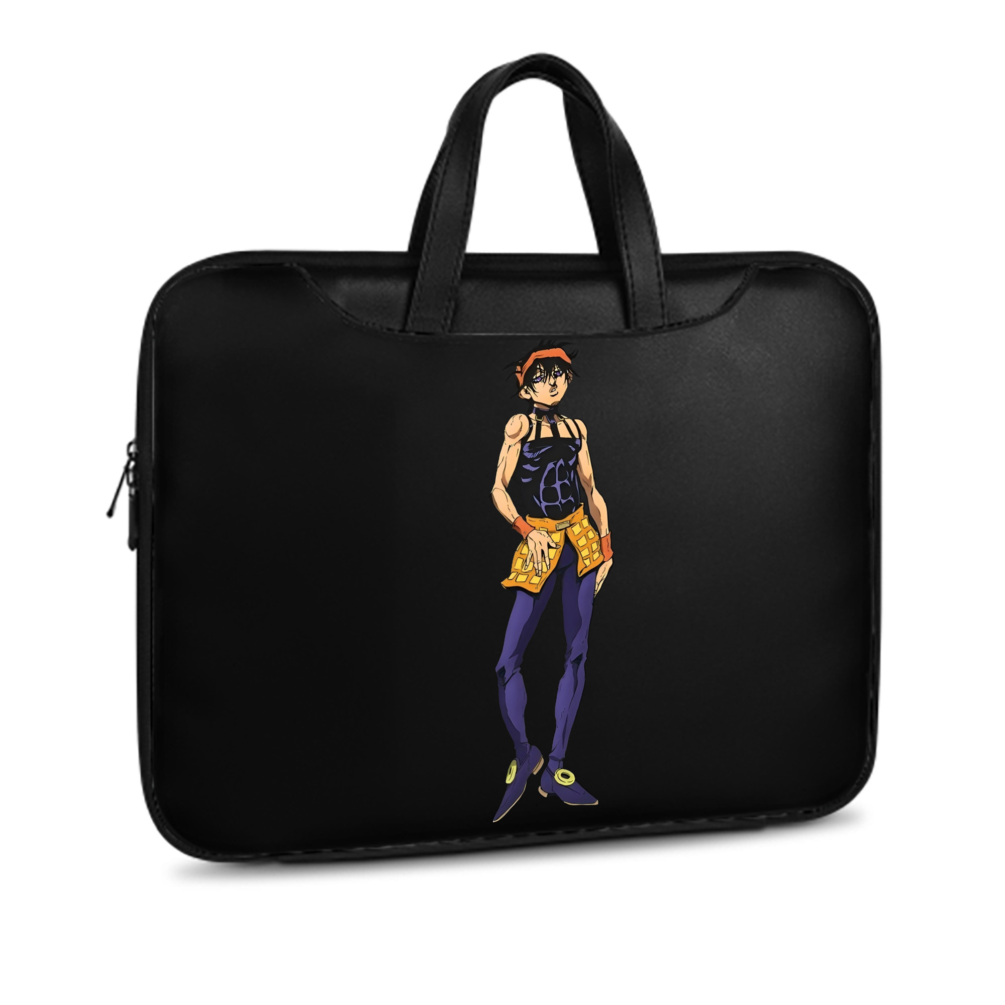 （画像用） ジョジョの奇妙な冒険 ナランチャ?ギルガ JoJo's Bizarre Adventure Narancia Ghirga レザーラップトップバッグ　ノートパソコンケース