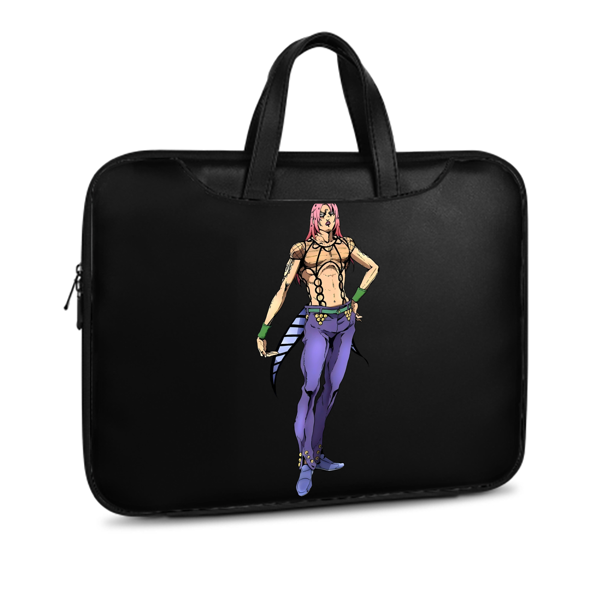 （画像用） ジョジョの奇妙な冒険 ビネガー?ドッピオ JoJo's Bizarre Adventure Vinegar Doppio レザーラップトップバッグ　ノートパソコンケース