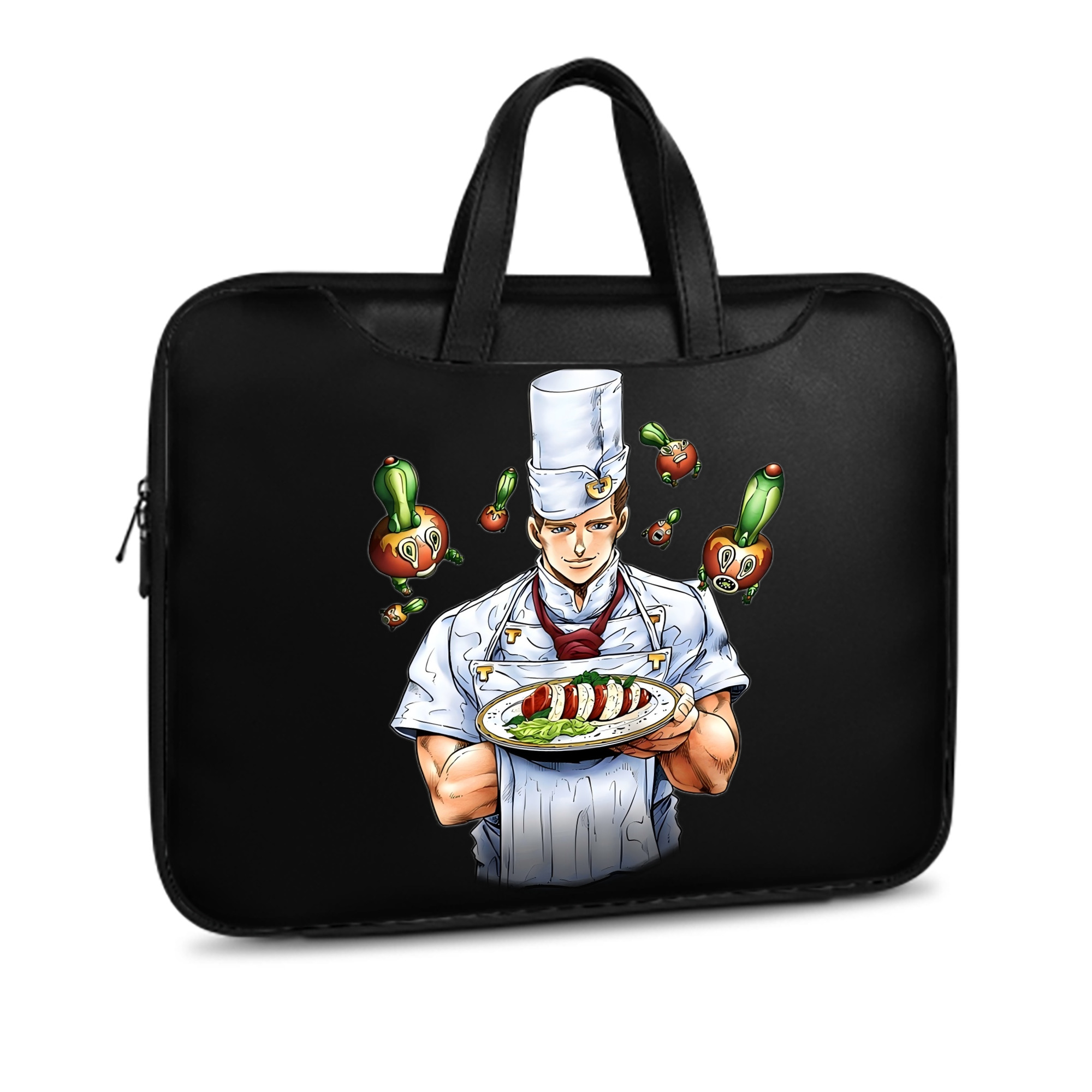 （画像用） ジョジョの奇妙な冒険 Tonio Trussardi JoJo's Bizarre Adventure トニオ?トラッサルディ レザーラップトップバッグ　ノートパソコンケース