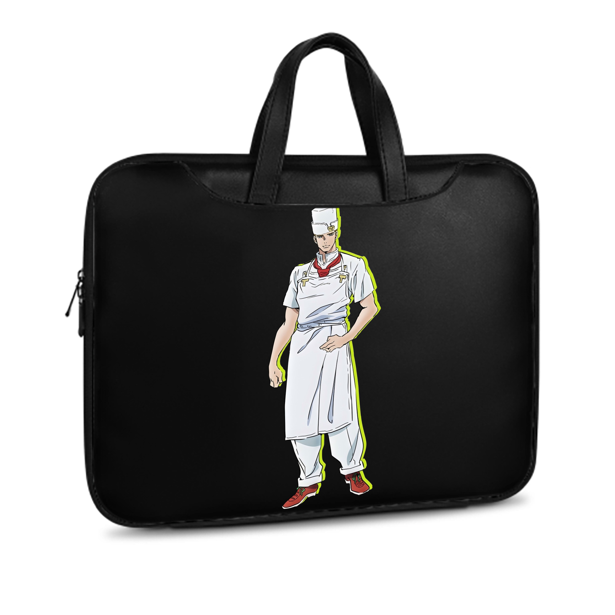 （画像用） ジョジョの奇妙な冒険 Tonio Trussardi JoJo's Bizarre Adventure トニオ?トラッサルディ レザーラップトップバッグ　ノートパソコンケース