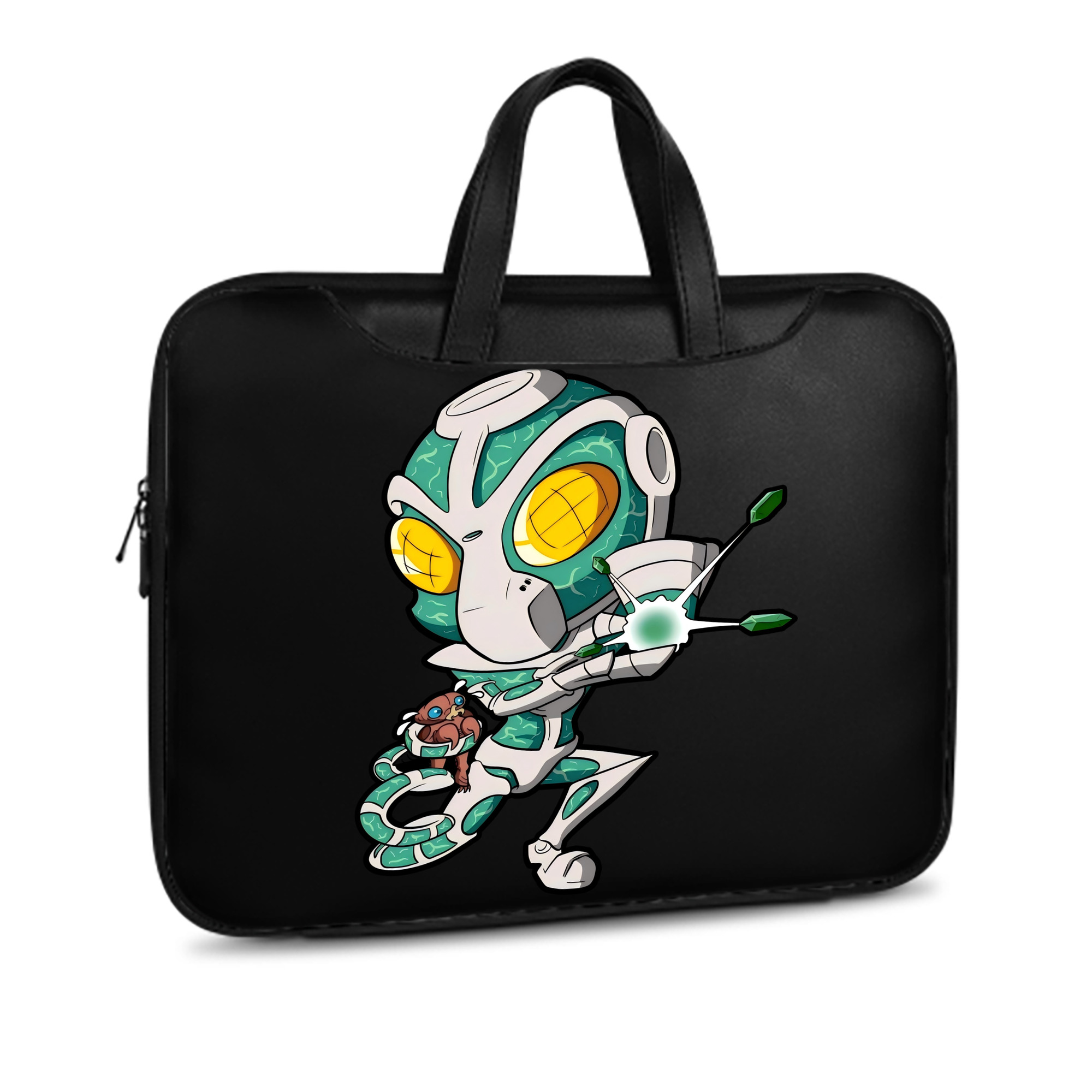 （画像用） ジョジョの奇妙な冒険 花京院 典明（かきょういん のりあき） JoJo's Bizarre Adventure Kakyoin Noriaki レザーラップトップバッグ　ノートパソコンケース