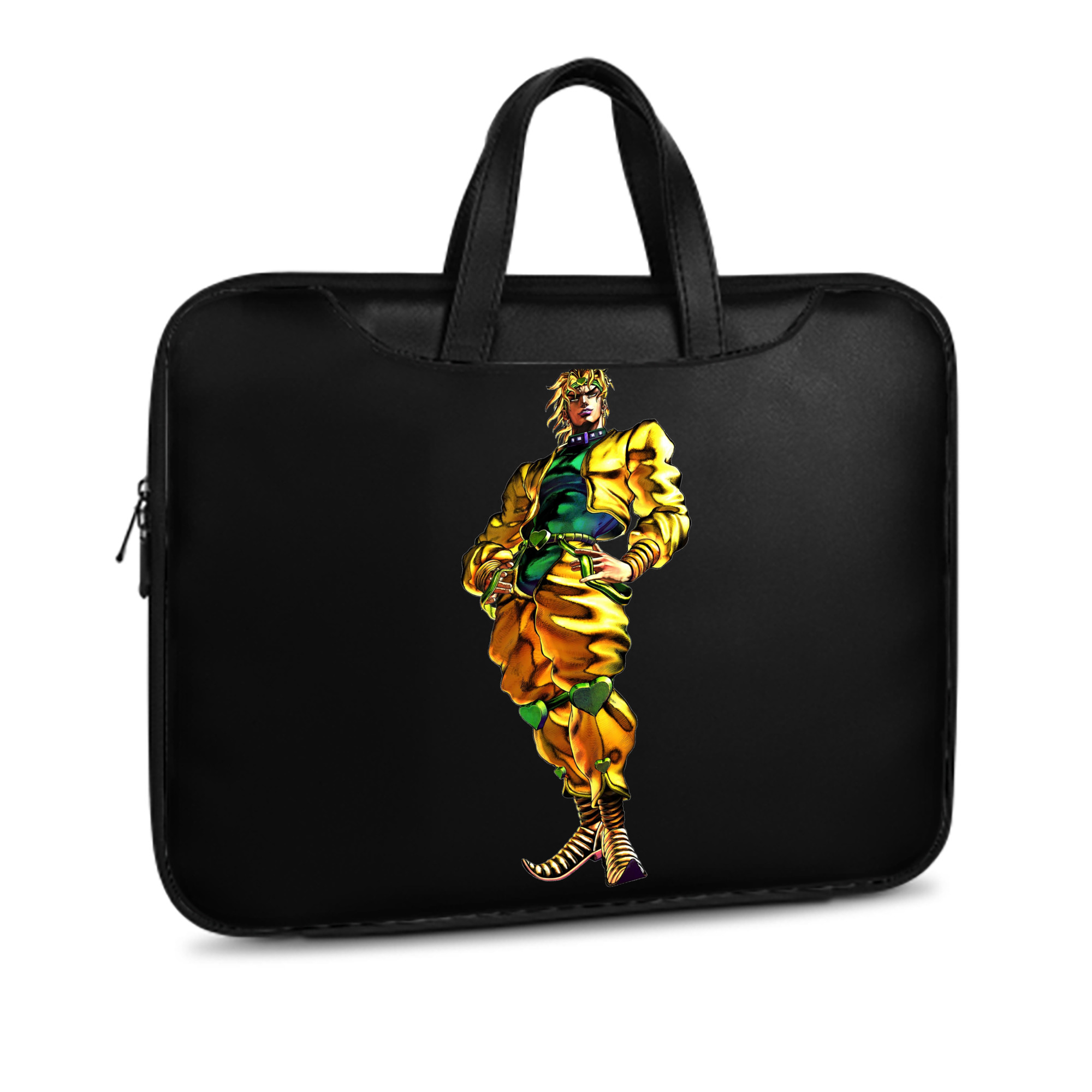 （画像用） ジョジョの奇妙な冒険 ディオ?ブランドー JoJo's Bizarre Adventure Dio Brando レザーラップトップバッグ　ノートパソコンケース