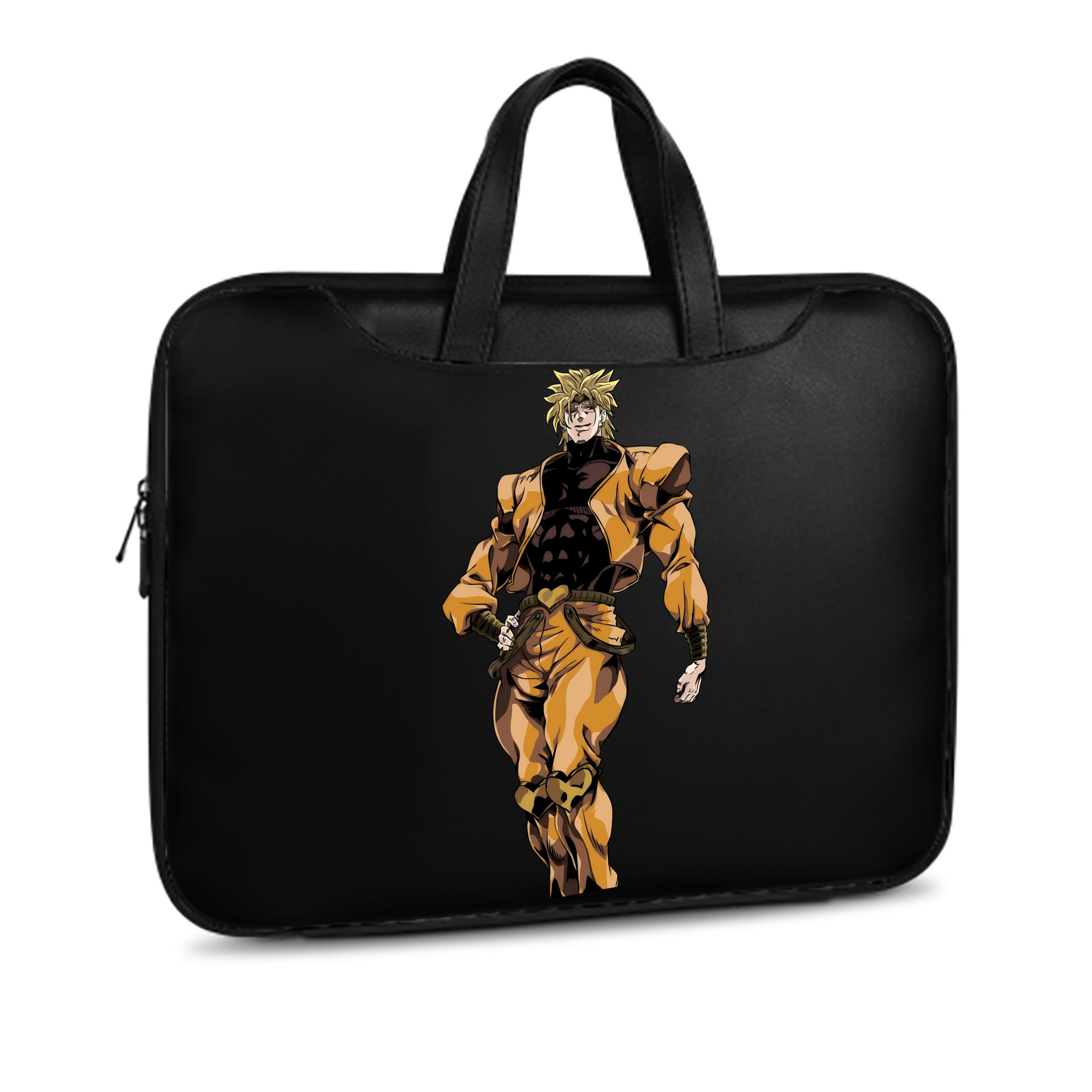 （画像用） ジョジョの奇妙な冒険 ディオ?ブランドー JoJo's Bizarre Adventure Dio Brando レザーラップトップバッグ　ノートパソコンケース
