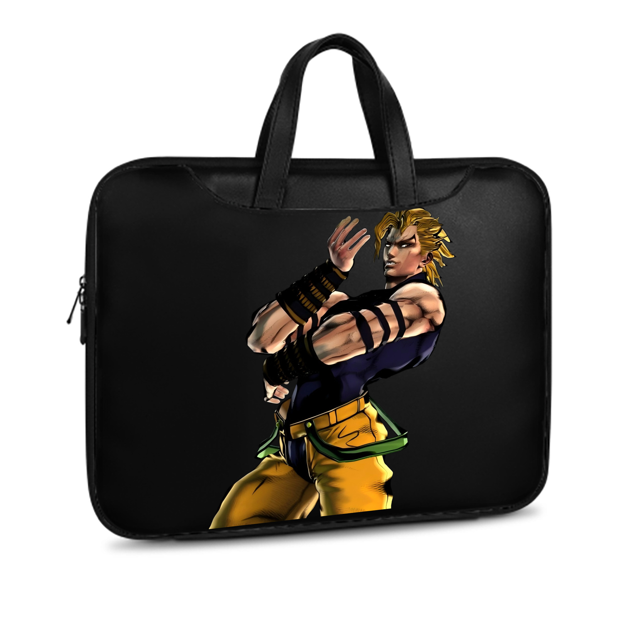 （画像用） ジョジョの奇妙な冒険 ディオ?ブランドー JoJo's Bizarre Adventure Dio Brando レザーラップトップバッグ　ノートパソコンケース