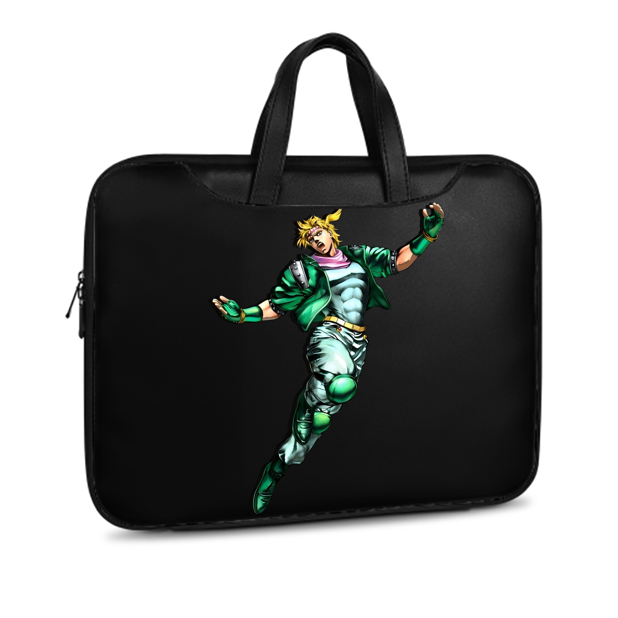 （画像用） ジョジョの奇妙な冒険 ディオ?ブランドー JoJo's Bizarre Adventure Dio Brando レザーラップトップバッグ　ノートパソコンケース