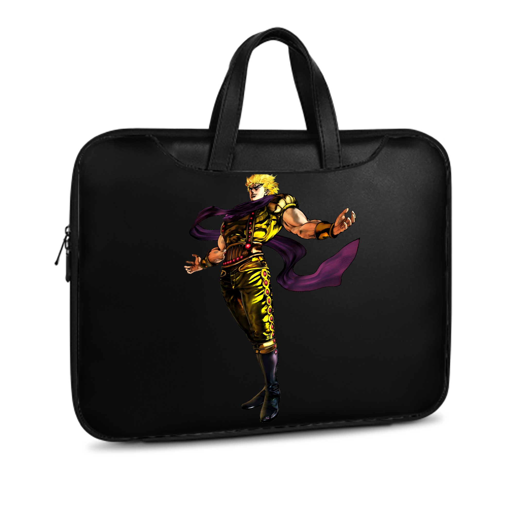 （画像用） ジョジョの奇妙な冒険 ディオ?ブランドー JoJo's Bizarre Adventure Dio Brando レザーラップトップバッグ　ノートパソコンケース