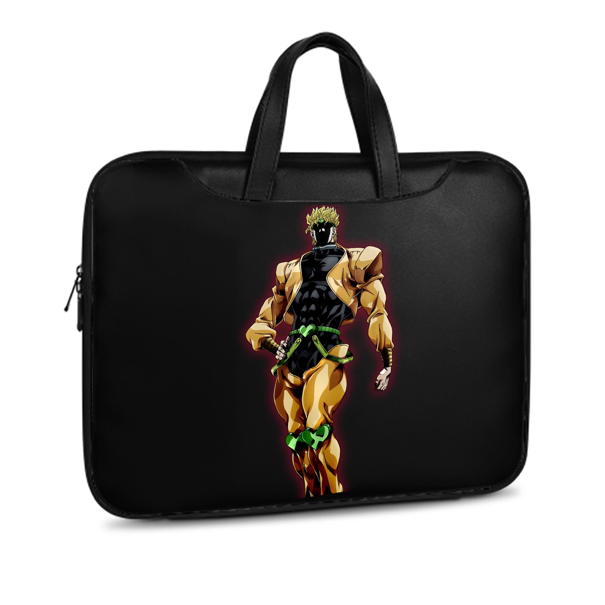 （画像用） ジョジョの奇妙な冒険 ディオ?ブランドー JoJo's Bizarre Adventure Dio Brando レザーラップトップバッグ　ノートパソコンケース