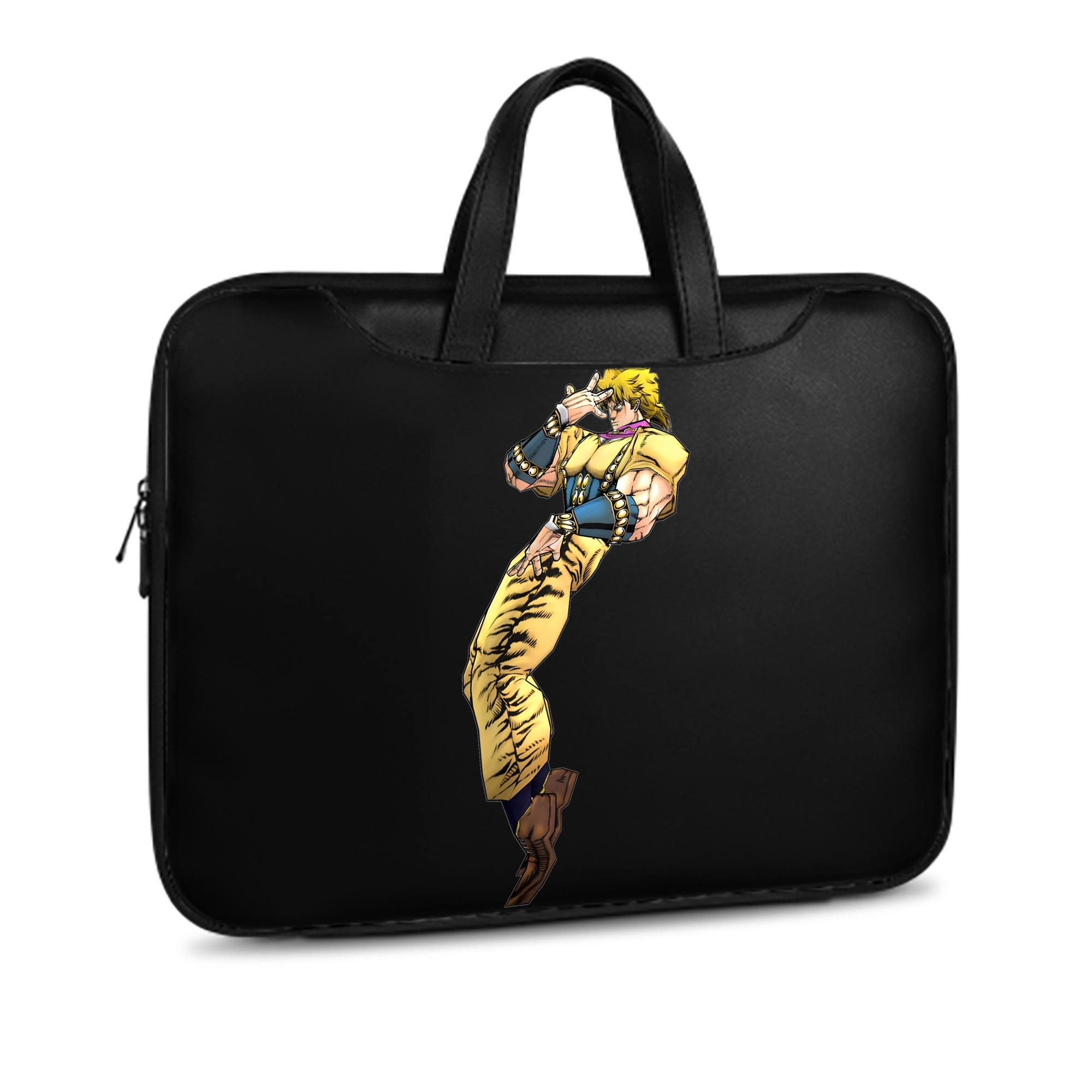 （画像用） ジョジョの奇妙な冒険 ディオ?ブランドー JoJo's Bizarre Adventure Dio Brando レザーラップトップバッグ　ノートパソコンケース