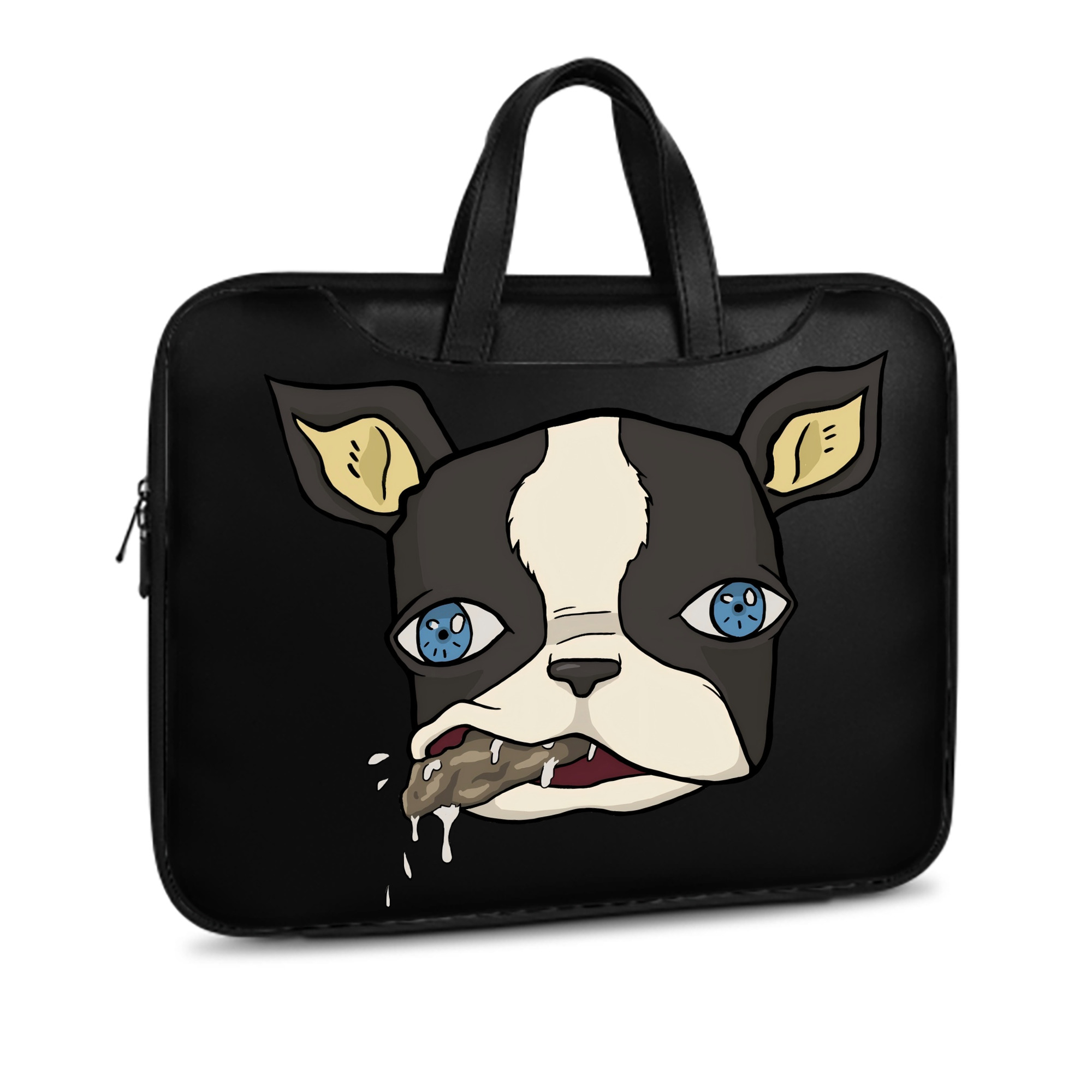 （画像用） ジョジョの奇妙な冒険 イギー JoJo's Bizarre Adventure Iggy レザーラップトップバッグ　ノートパソコンケース