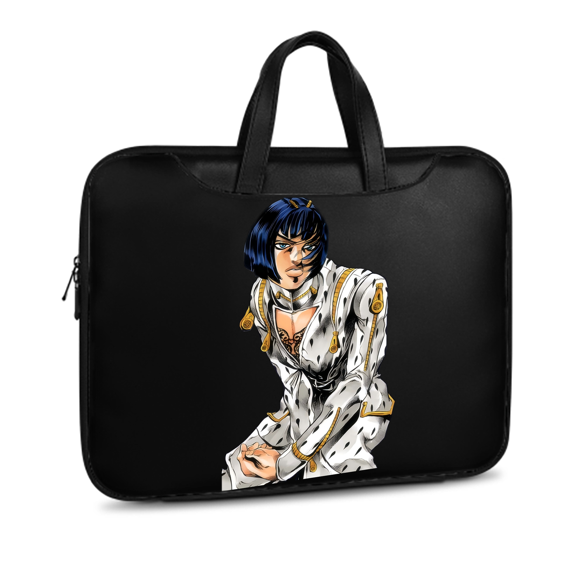 （画像用） ジョジョの奇妙な冒険 ブローノ?ブチャラティ JoJo's Bizarre Adventure Bruno Bucciarati レザーラップトップバッグ　ノートパソコンケース