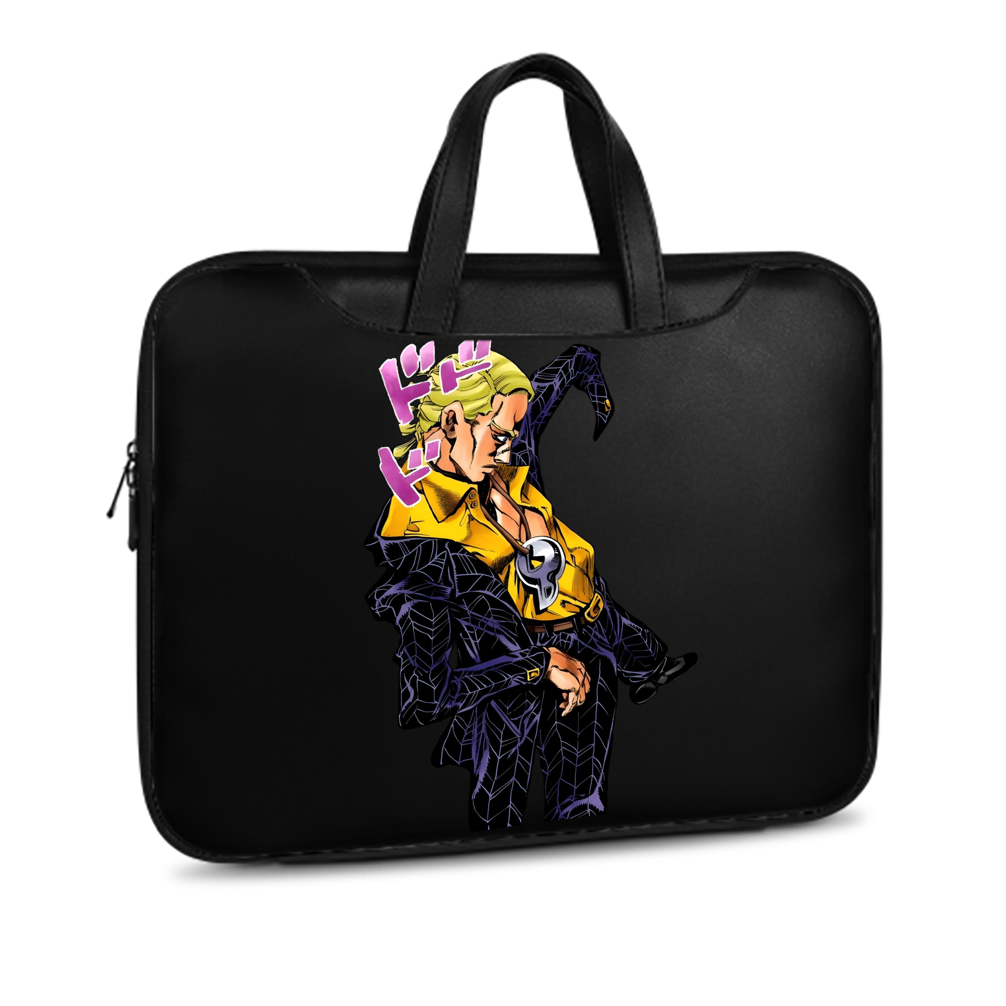 （画像用） ジョジョの奇妙な冒険 プロシュート JoJo's Bizarre Adventure Prosciutto レザーラップトップバッグ　ノートパソコンケース