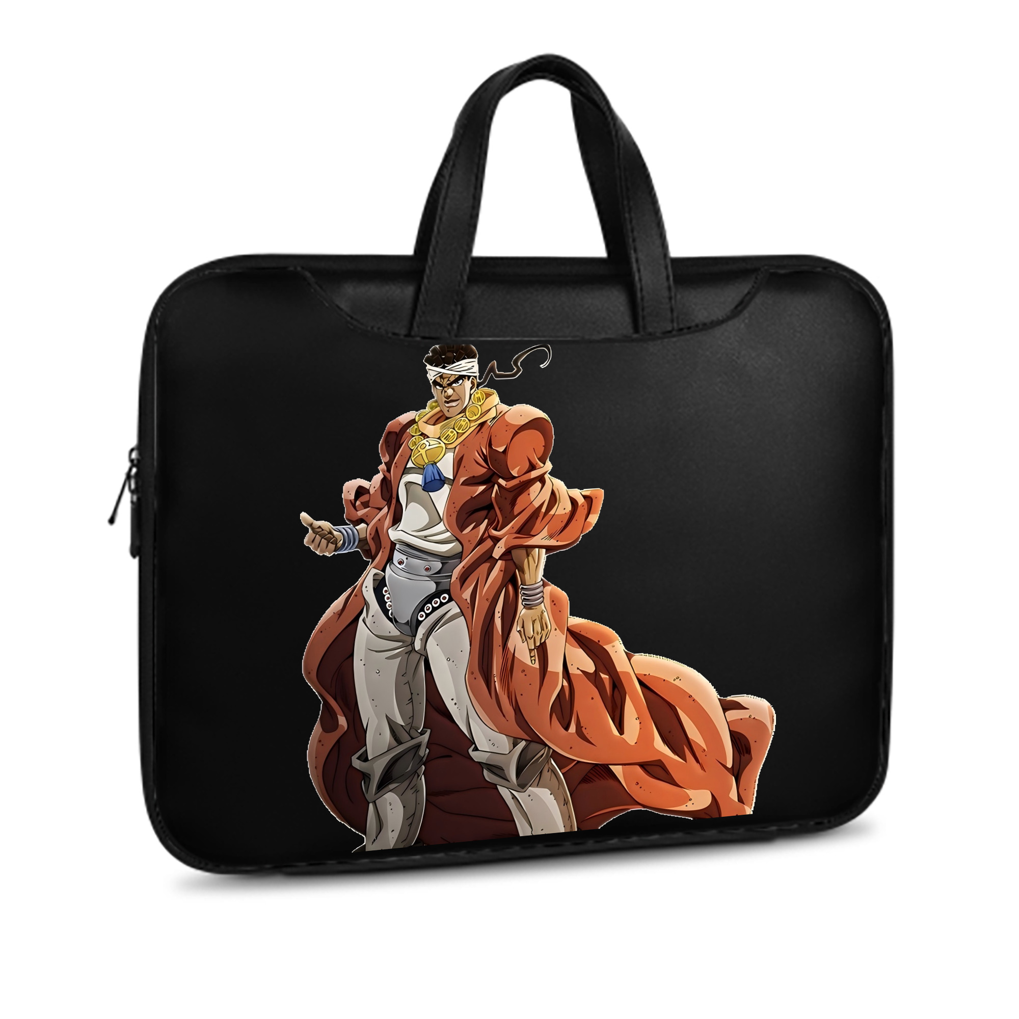 （画像用） ジョジョの奇妙な冒険 ムハンマド?アブドゥル JoJo's Bizarre Adventure Muhammad Avdol レザーラップトップバッグ　ノートパソコンケース