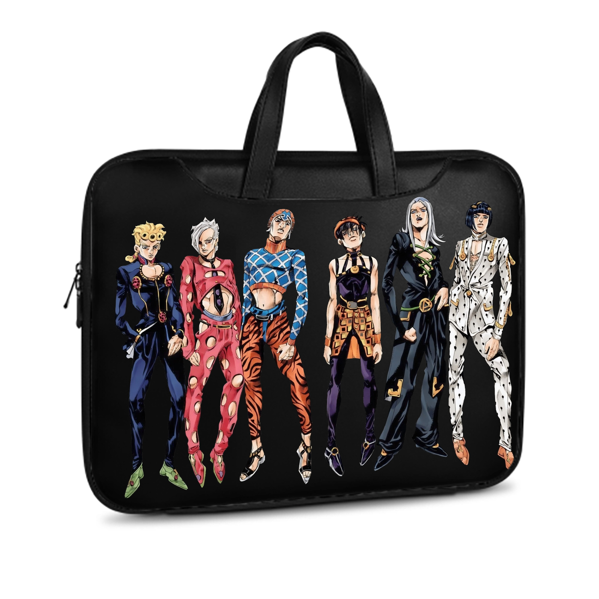 （画像用） ジョジョの奇妙な冒険 JoJo's Bizarre Adventure レザーラップトップバッグ　ノートパソコンケース