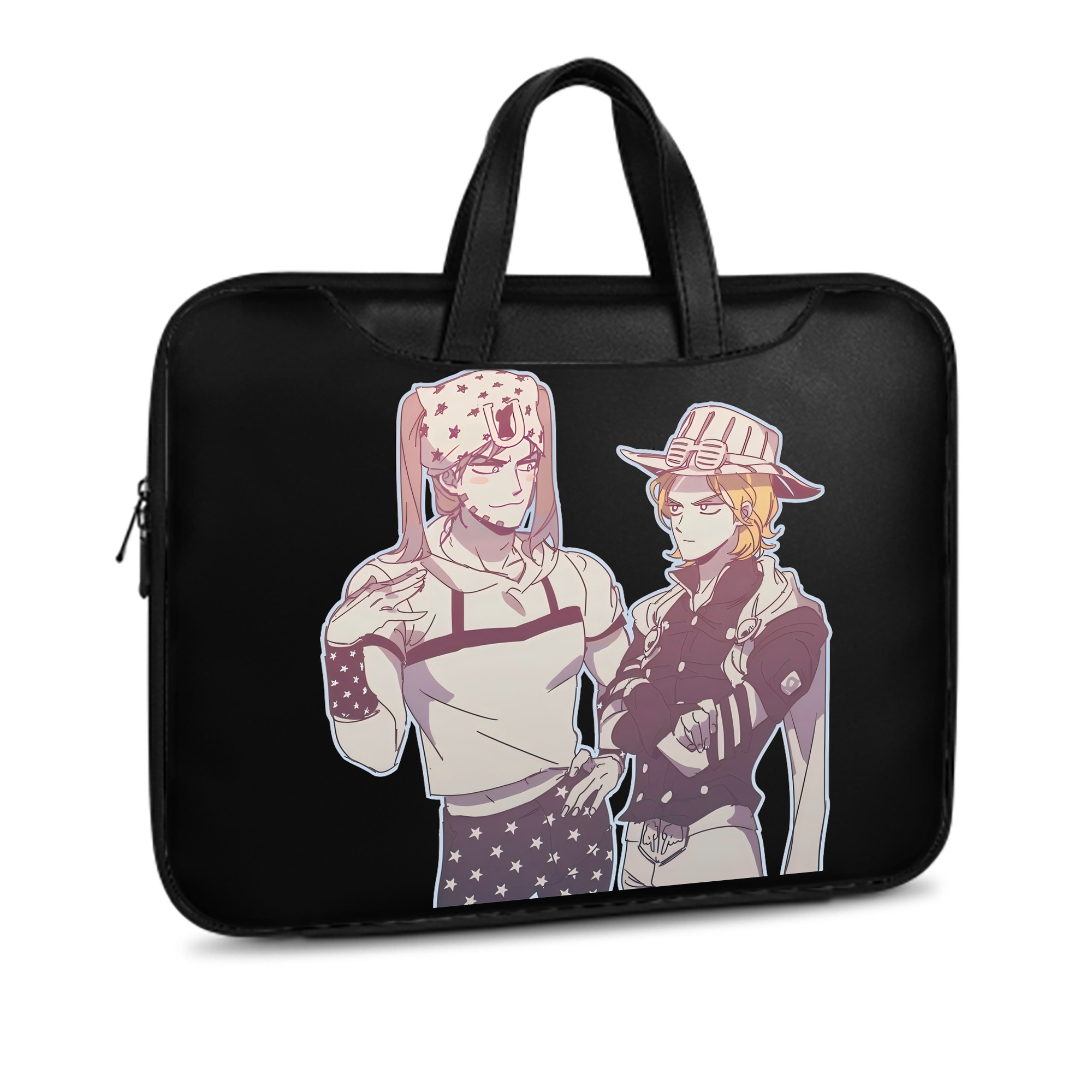 （画像用） ジョジョの奇妙な冒険 JoJo's Bizarre Adventure レザーラップトップバッグ　ノートパソコンケース