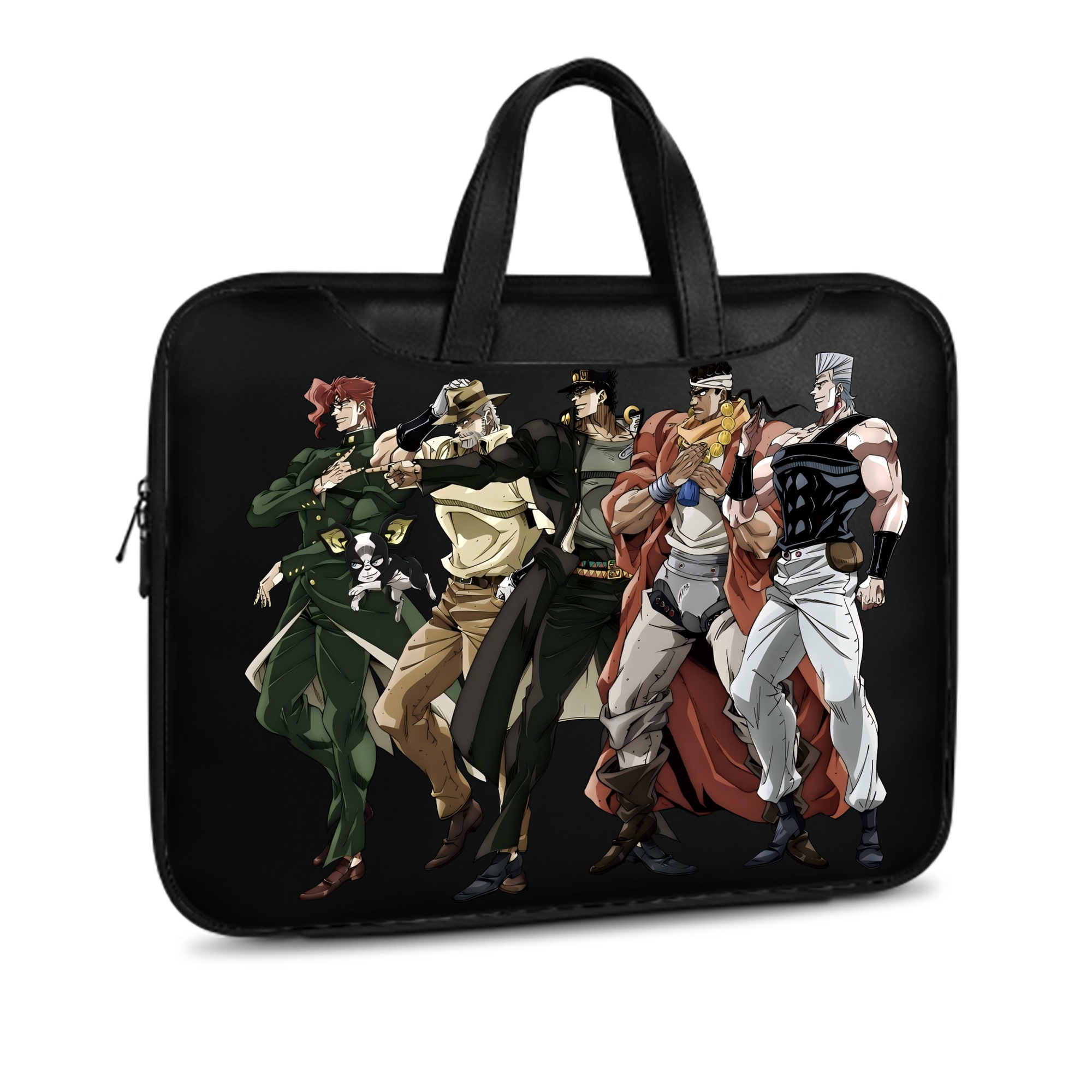 （画像用） ジョジョの奇妙な冒険 JoJo's Bizarre Adventure レザーラップトップバッグ　ノートパソコンケース