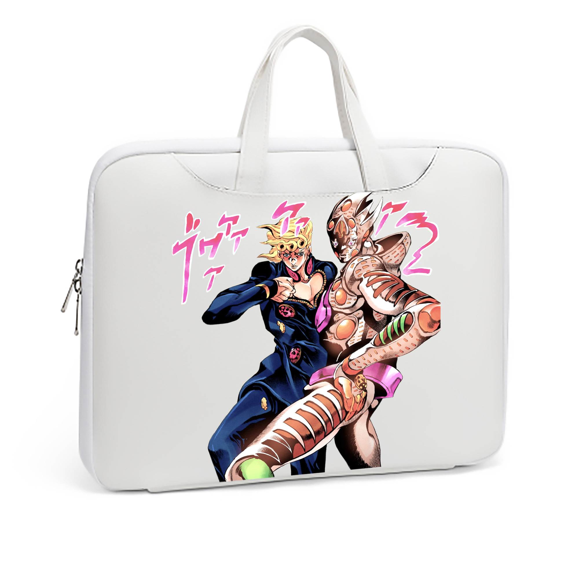 （画像用） ジョジョの奇妙な冒険 ジョルノ?ジョバァーナ JoJo's Bizarre Adventure Giorno Giovanna レザーラップトップバッグ　ノートパソコンケース