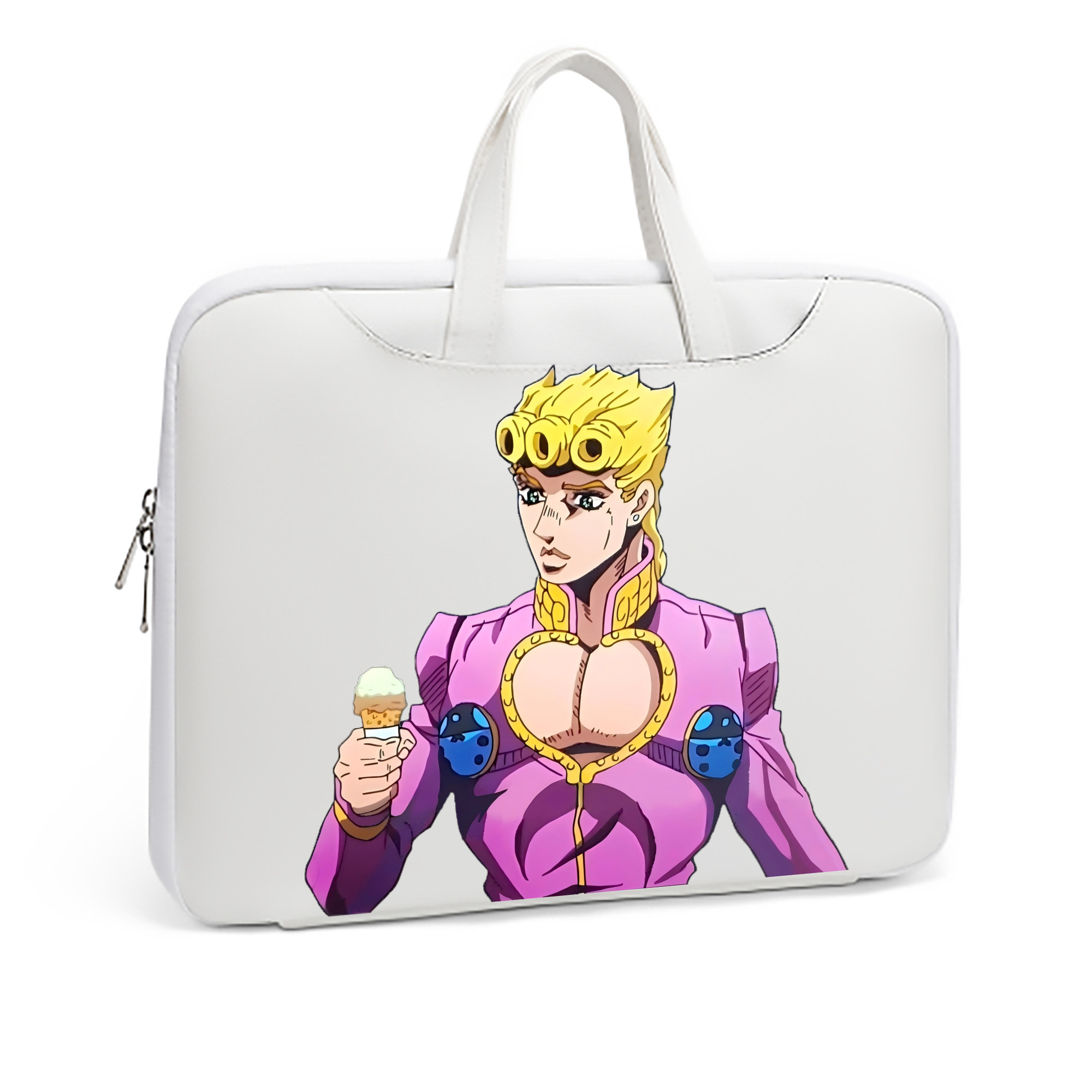 （画像用） ジョジョの奇妙な冒険 ジョルノ?ジョバァーナ JoJo's Bizarre Adventure Giorno Giovanna レザーラップトップバッグ　ノートパソコンケース