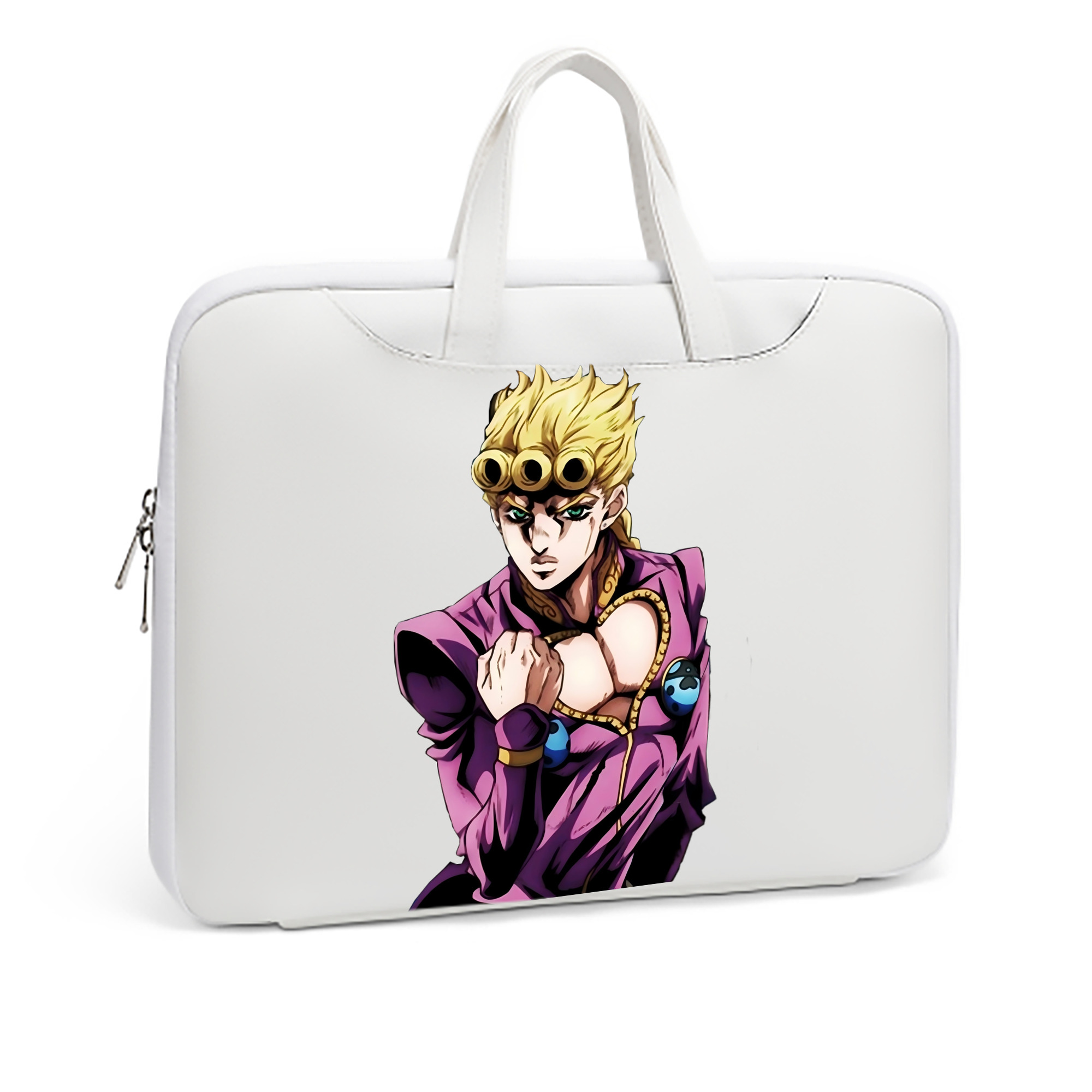 （画像用） ジョジョの奇妙な冒険 ジョルノ?ジョバァーナ JoJo's Bizarre Adventure Giorno Giovanna レザーラップトップバッグ　ノートパソコンケース