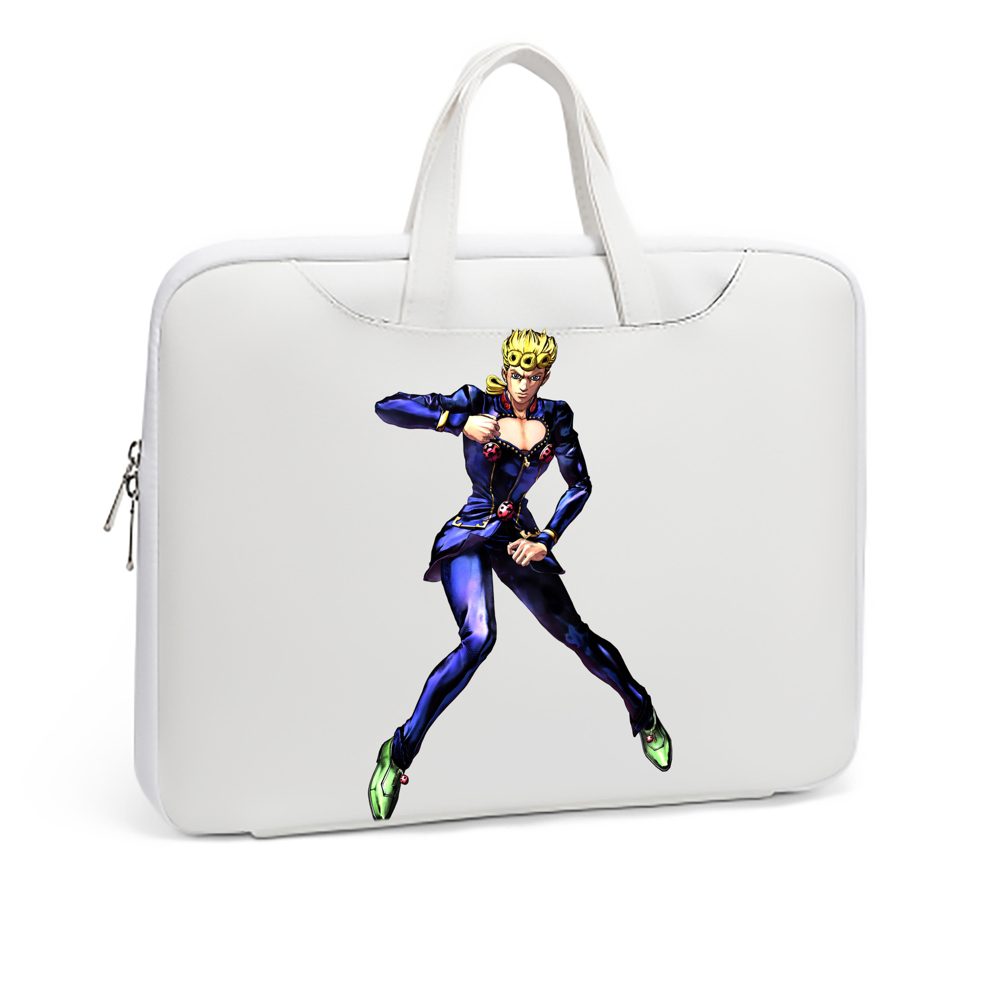 （画像用） ジョジョの奇妙な冒険 ジョルノ?ジョバァーナ JoJo's Bizarre Adventure Giorno Giovanna レザーラップトップバッグ　ノートパソコンケース