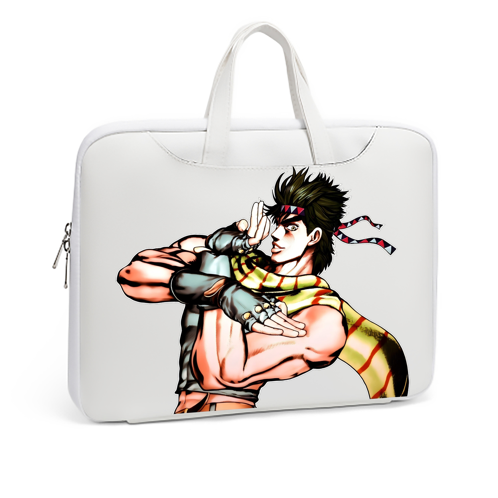 （画像用） ジョジョの奇妙な冒険 ジョセフ?ジョースター JoJo's Bizarre Adventure Joseph Joestar レザーラップトップバッグ　ノートパソコンケース