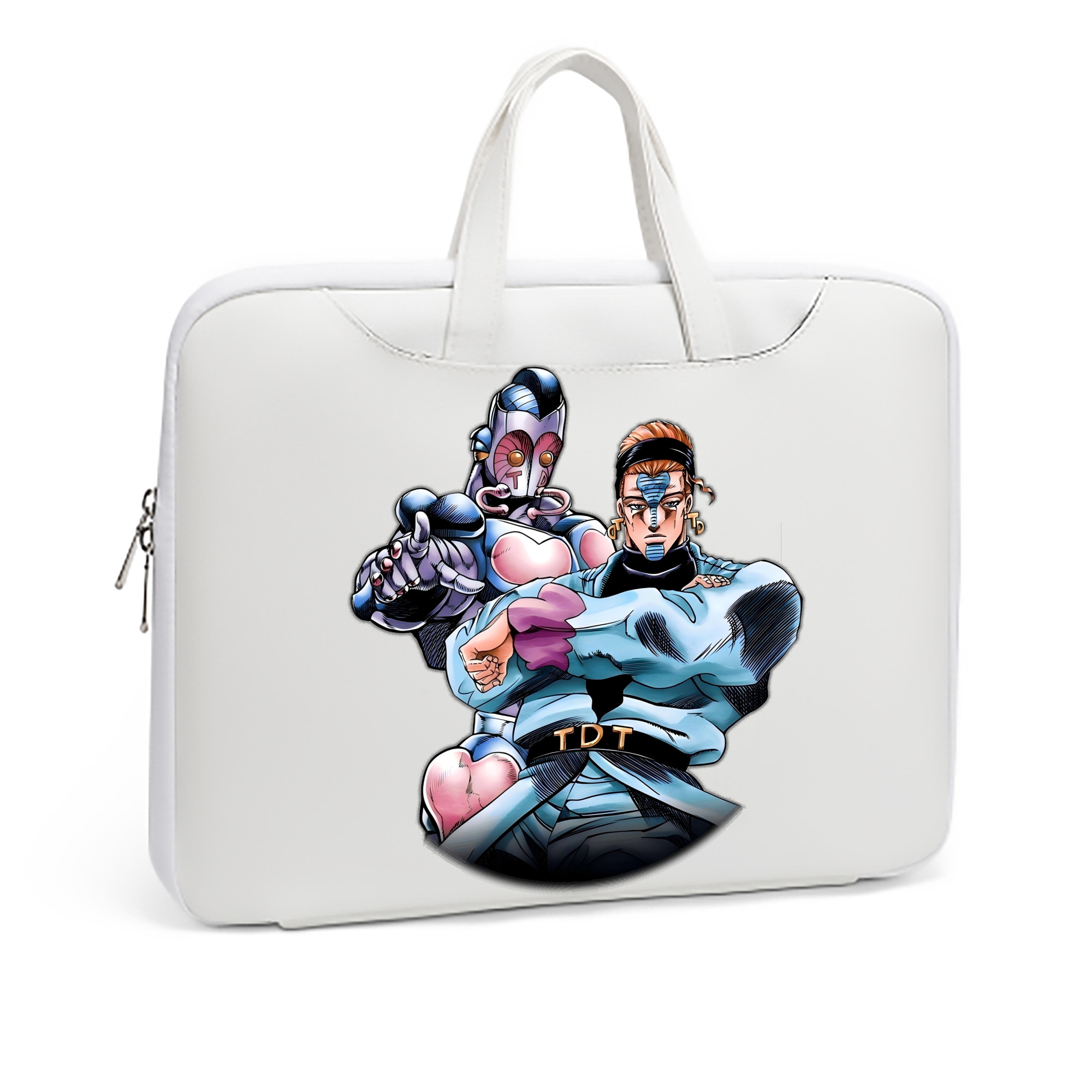 （画像用） ジョジョの奇妙な冒険 ひがしかた じょうすけ JoJo's Bizarre Adventure Higashikata Josuke レザーラップトップバッグ　ノートパソコンケース