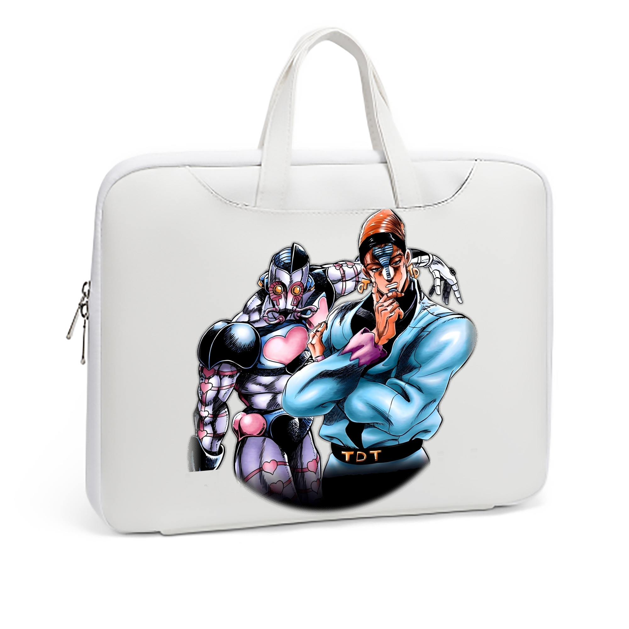 （画像用） ジョジョの奇妙な冒険 ひがしかた じょうすけ JoJo's Bizarre Adventure Higashikata Josuke レザーラップトップバッグ　ノートパソコンケース