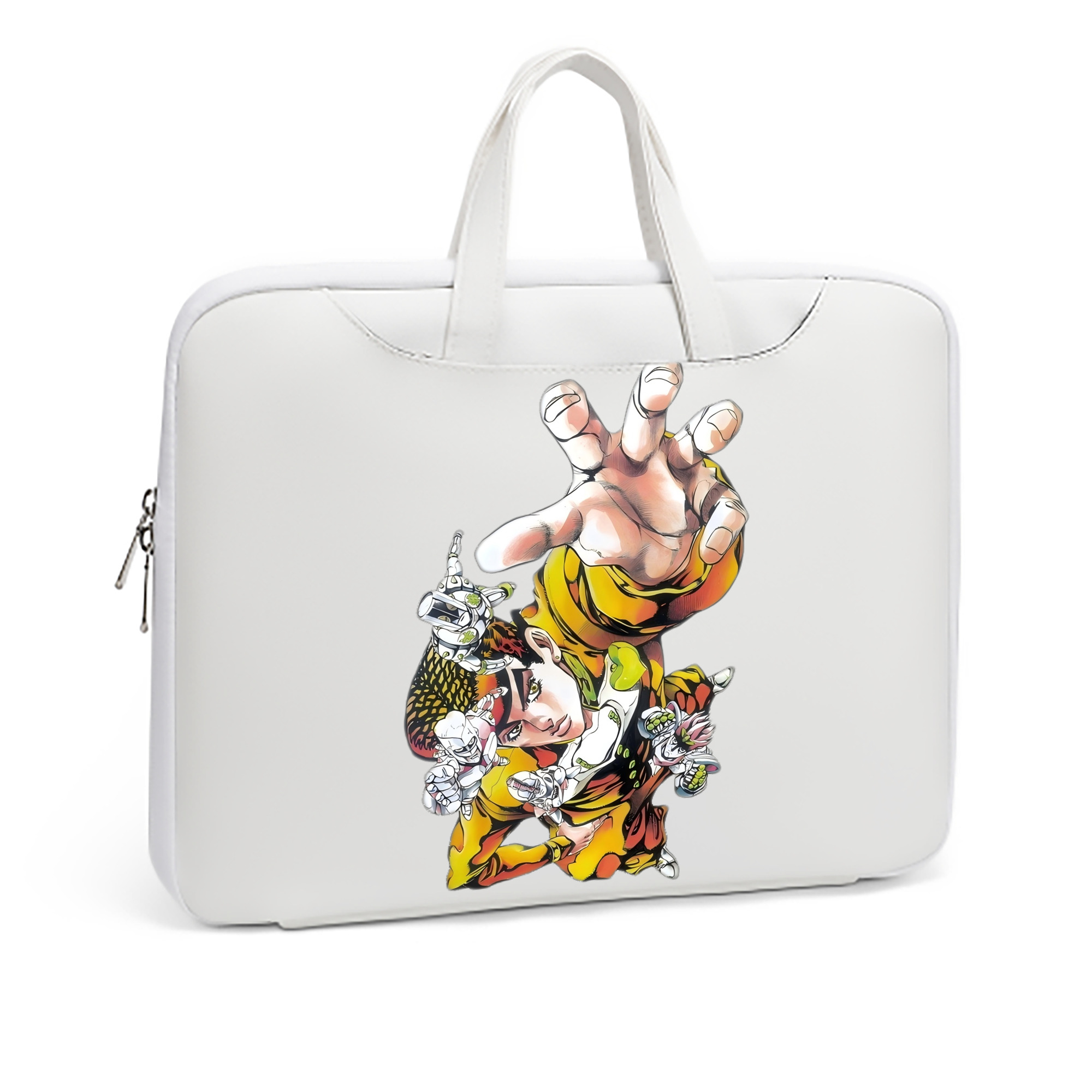 （画像用） ジョジョの奇妙な冒険 ひがしかた じょうすけ JoJo's Bizarre Adventure Higashikata Josuke レザーラップトップバッグ　ノートパソコンケース