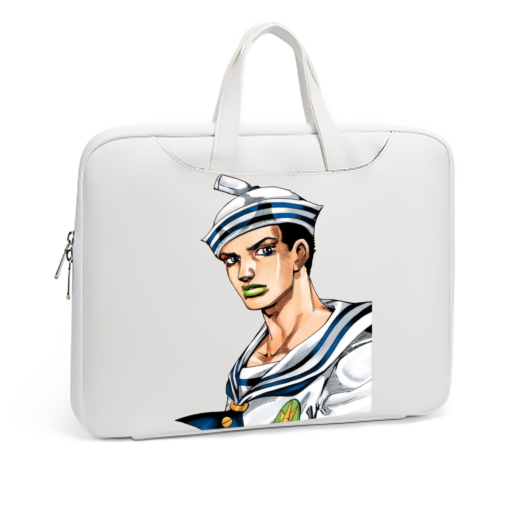 （画像用） ジョジョの奇妙な冒険 東方定助 JoJo's Bizarre Adventure Higashikata Josuke レザーラップトップバッグ　ノートパソコンケース