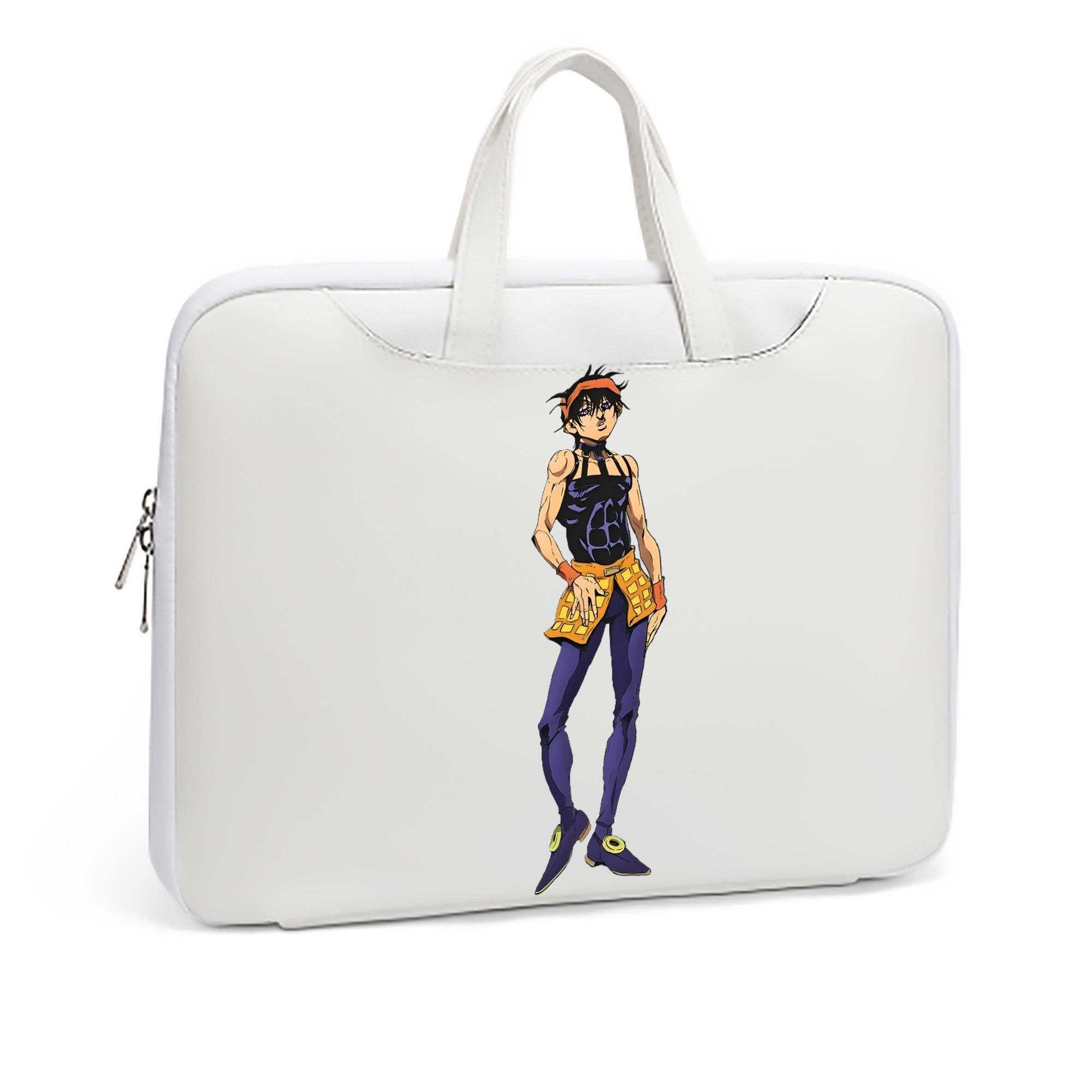 （画像用） ジョジョの奇妙な冒険 ナランチャ?ギルガ JoJo's Bizarre Adventure Narancia Ghirga レザーラップトップバッグ　ノートパソコンケース