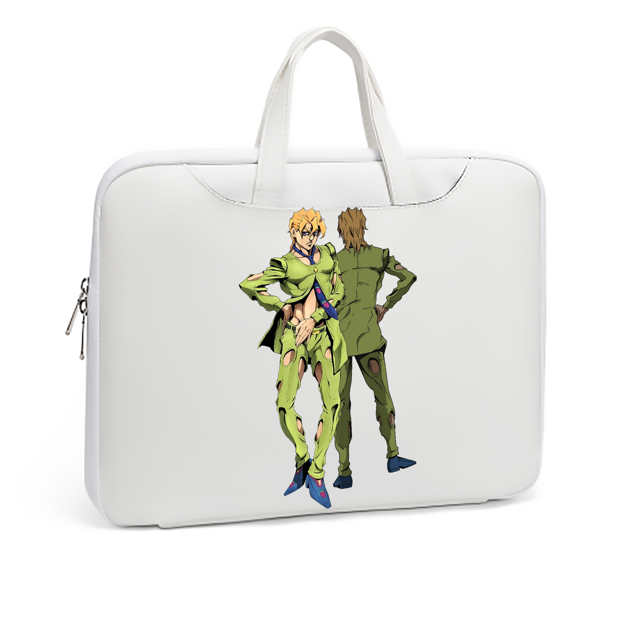 （画像用） ジョジョの奇妙な冒険 パンナコッタ?フー JoJo's Bizarre Adventure Pannacotta Fugo レザーラップトップバッグ　ノートパソコンケース
