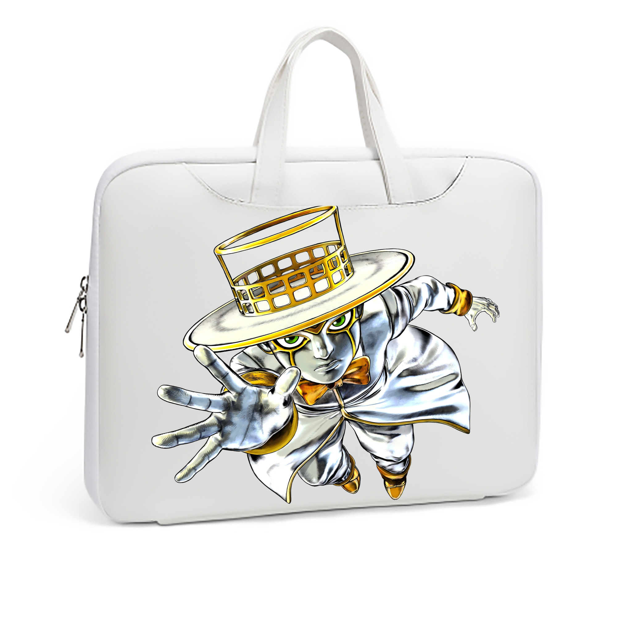 （画像用） ジョジョの奇妙な冒険 岸辺 露伴（きしべ ろはん） JoJo's Bizarre Adventure Rohan Kishibe レザーラップトップバッグ　ノートパソコンケース