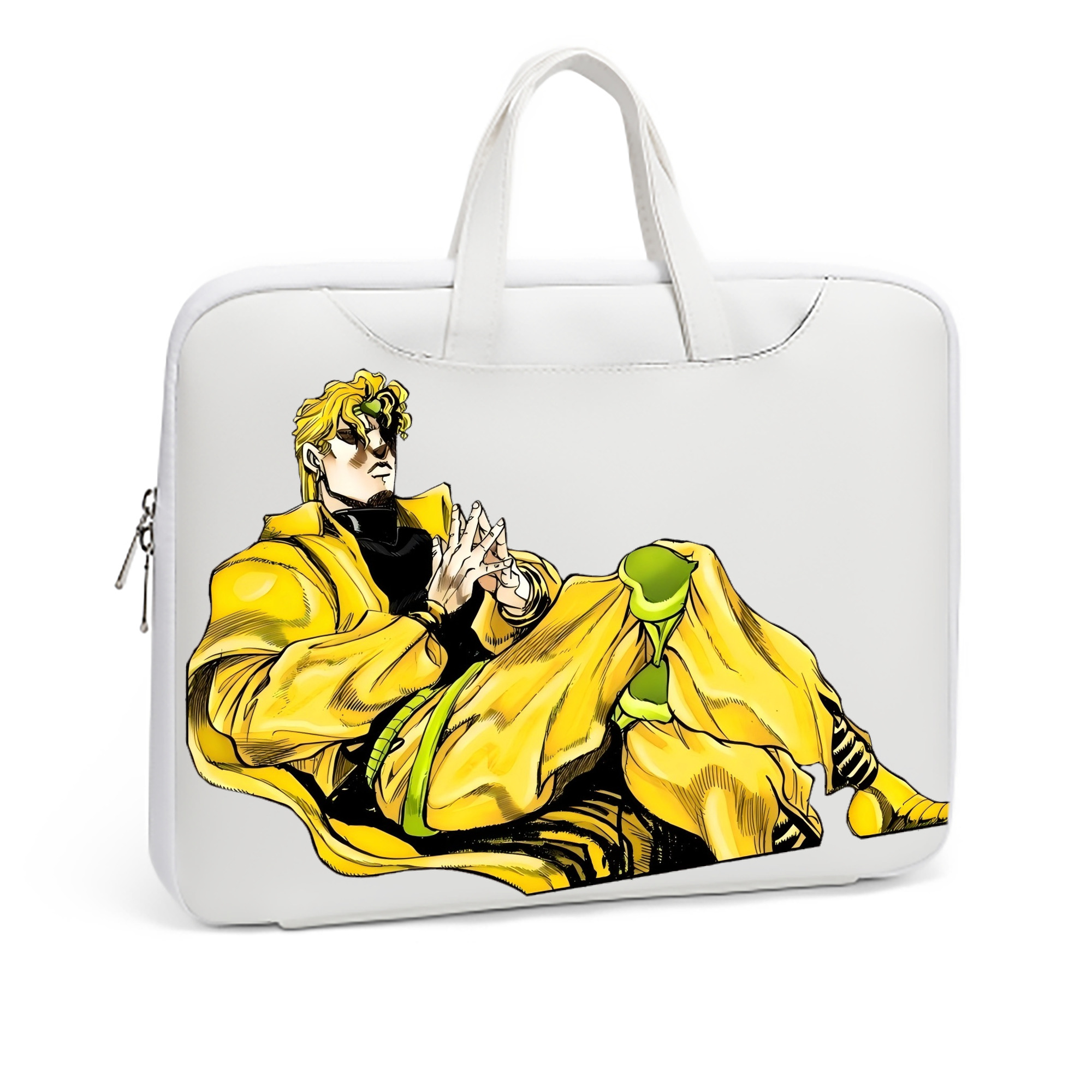 （画像用） ジョジョの奇妙な冒険 ディオ?ブランドー JoJo's Bizarre Adventure Dio Brando レザーラップトップバッグ　ノートパソコンケース