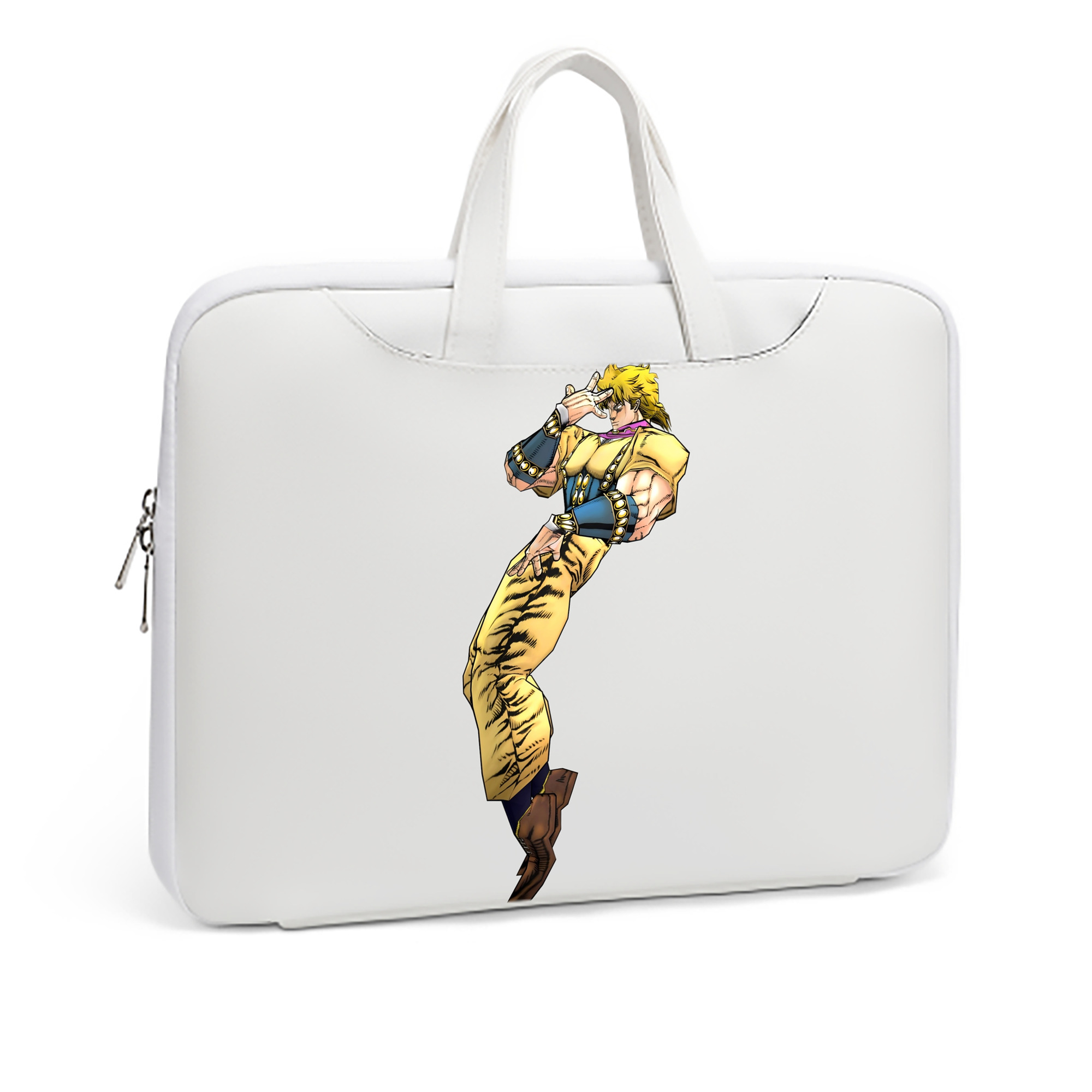 （画像用） ジョジョの奇妙な冒険 ディオ?ブランドー JoJo's Bizarre Adventure Dio Brando レザーラップトップバッグ　ノートパソコンケース