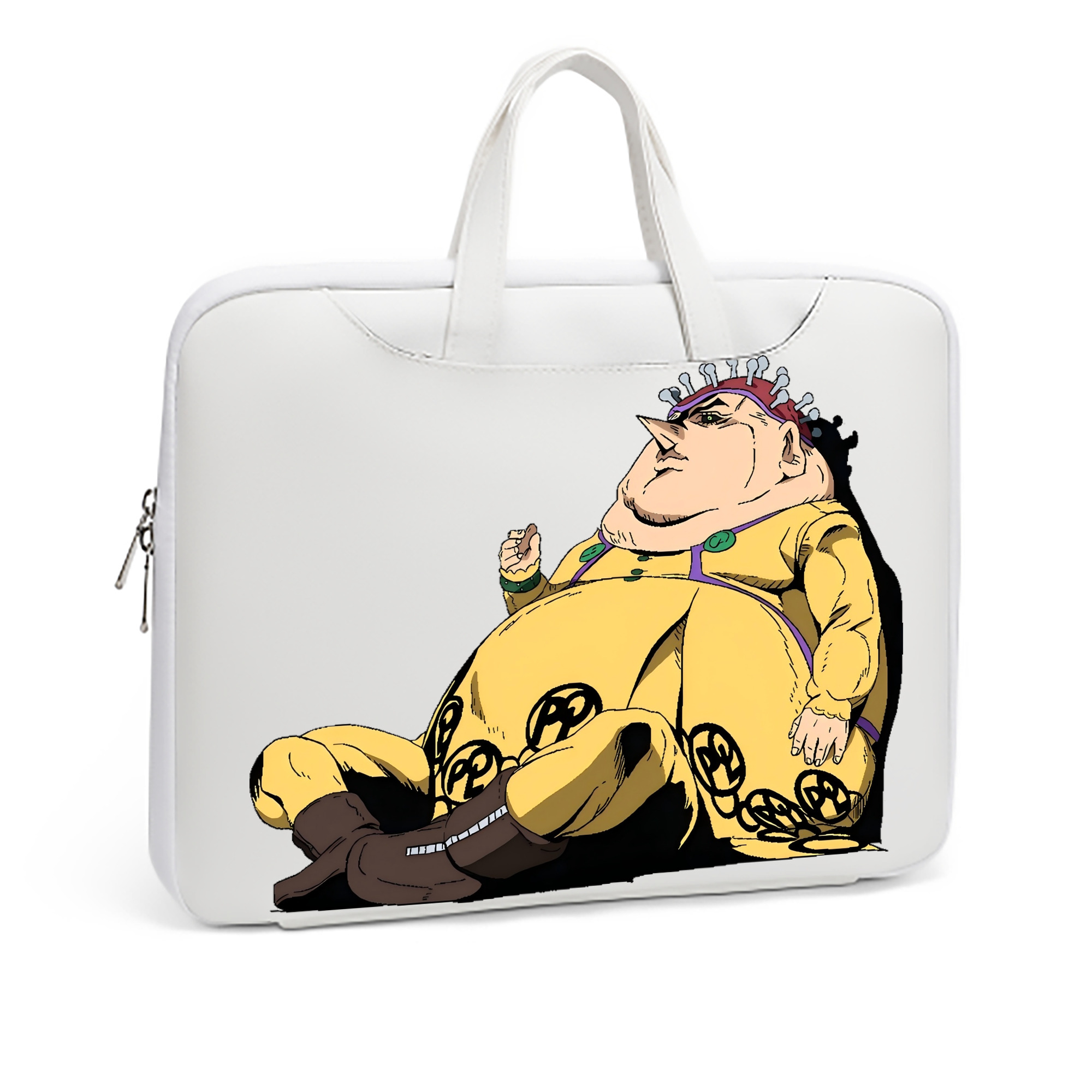 （画像用） ジョジョの奇妙な冒険 ポルポ JoJo's Bizarre Adventure Polpo レザーラップトップバッグ　ノートパソコンケース