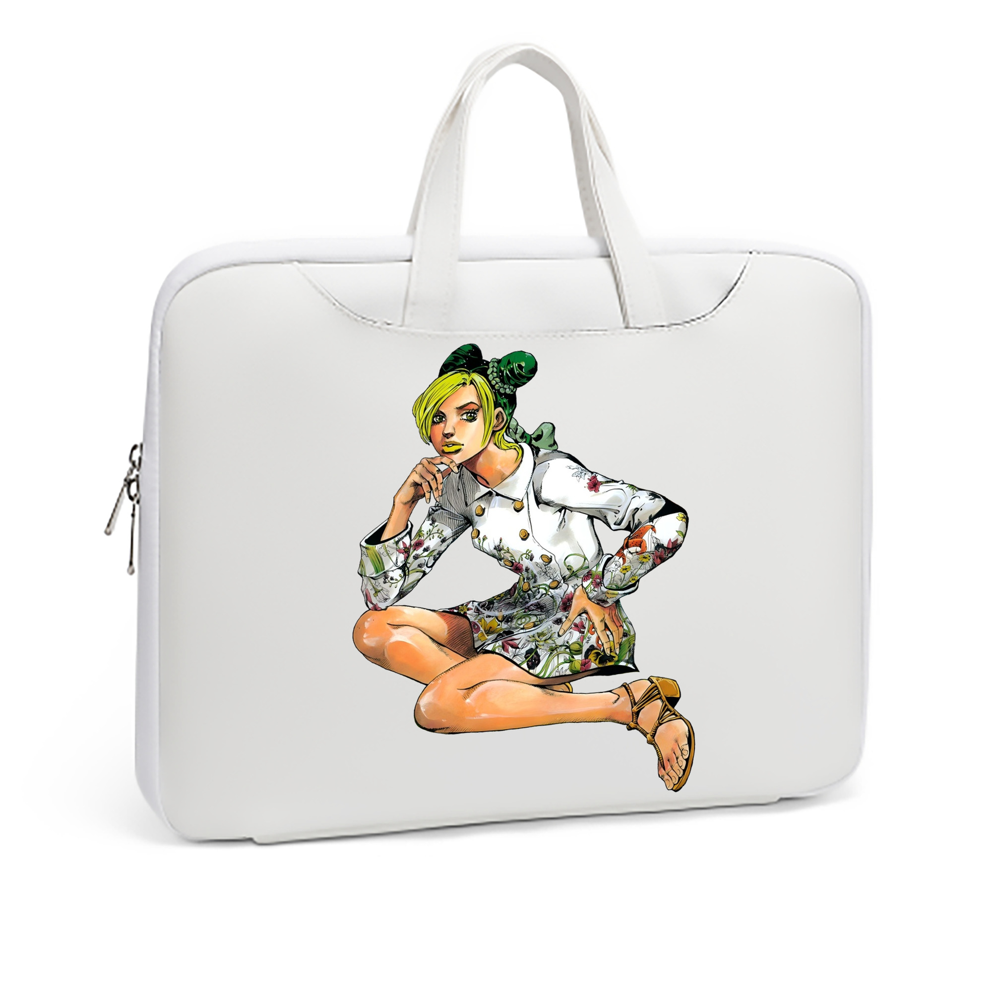 （画像用） "ジョジョの奇妙な冒険 くうじょう ジョリーン JoJo's Bizarre Adventure Jolyne Cujoh " レザーラップトップバッグ　ノートパソコンケース