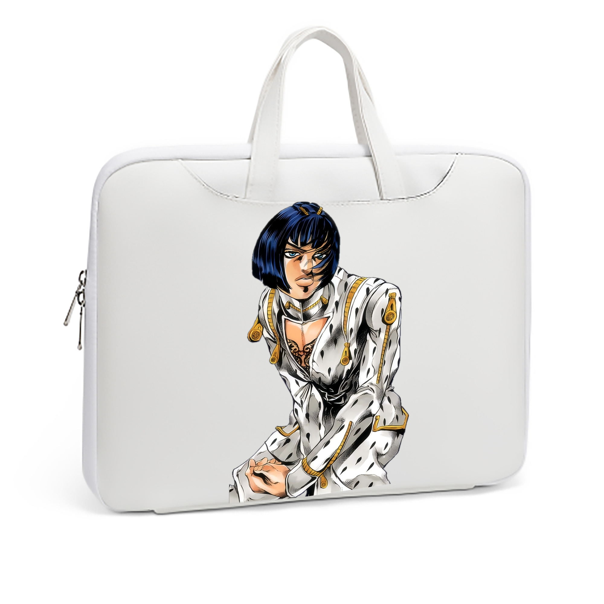 （画像用） ジョジョの奇妙な冒険 ブローノ?ブチャラティ JoJo's Bizarre Adventure Bruno Bucciarati レザーラップトップバッグ　ノートパソコンケース