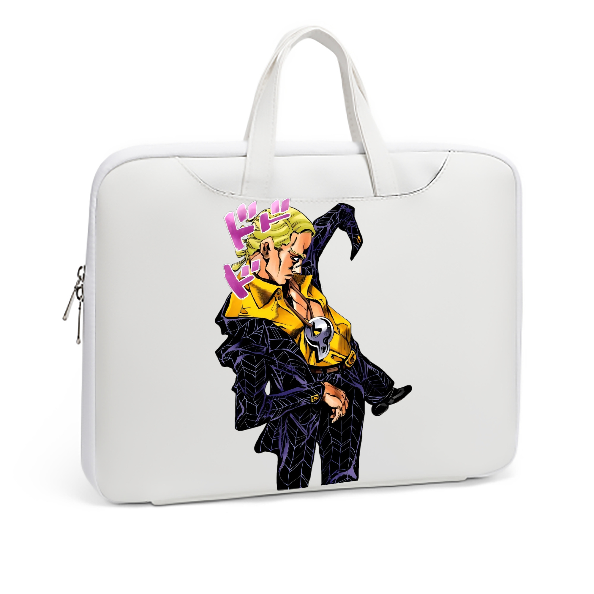 （画像用） ジョジョの奇妙な冒険 プロシュート JoJo's Bizarre Adventure Prosciutto レザーラップトップバッグ　ノートパソコンケース