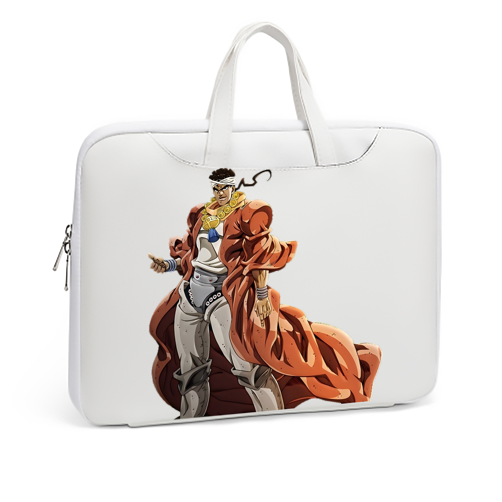 （画像用） ジョジョの奇妙な冒険 ムハンマド?アブドゥル JoJo's Bizarre Adventure Muhammad Avdol レザーラップトップバッグ　ノートパソコンケース