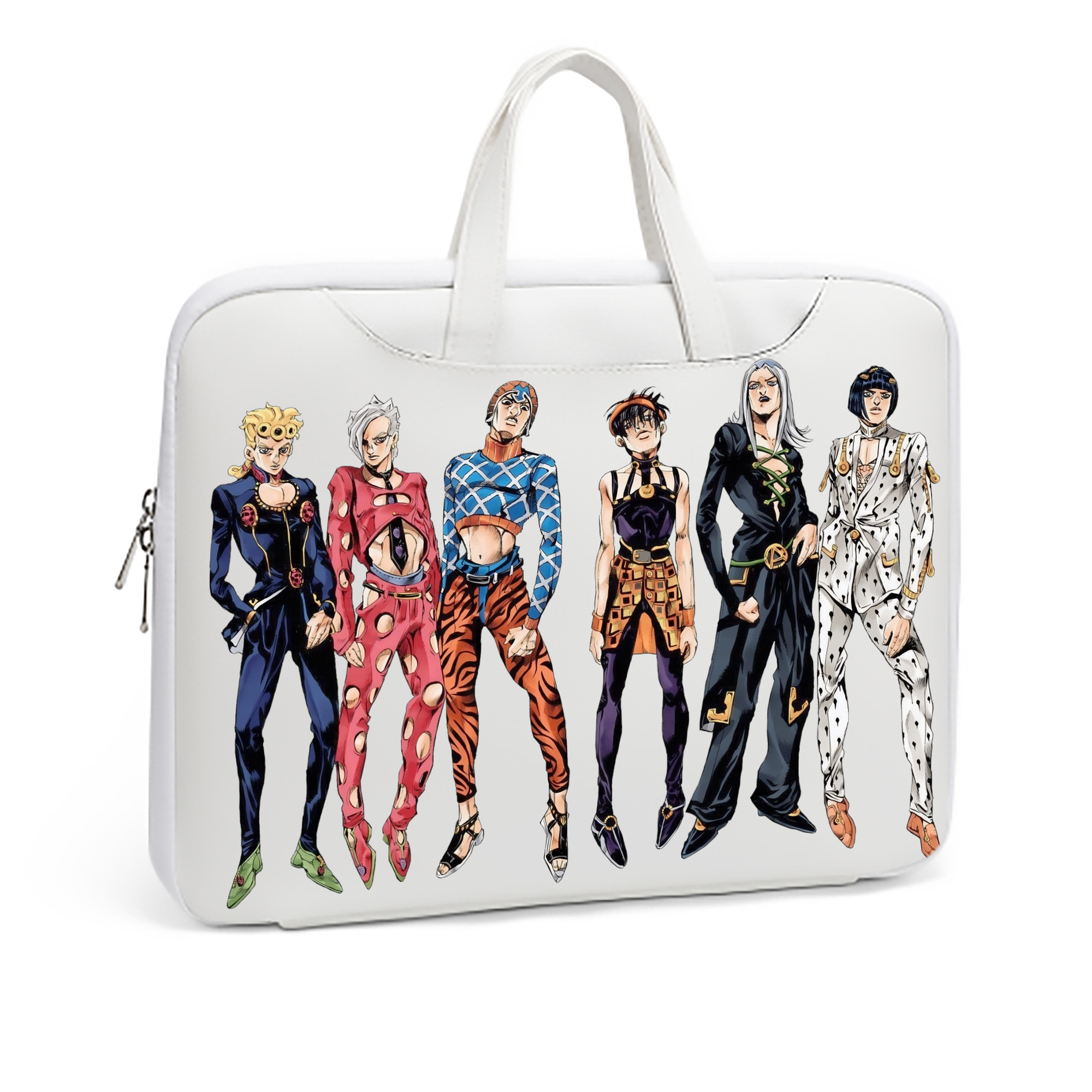 （画像用） ジョジョの奇妙な冒険 JoJo's Bizarre Adventure レザーラップトップバッグ　ノートパソコンケース