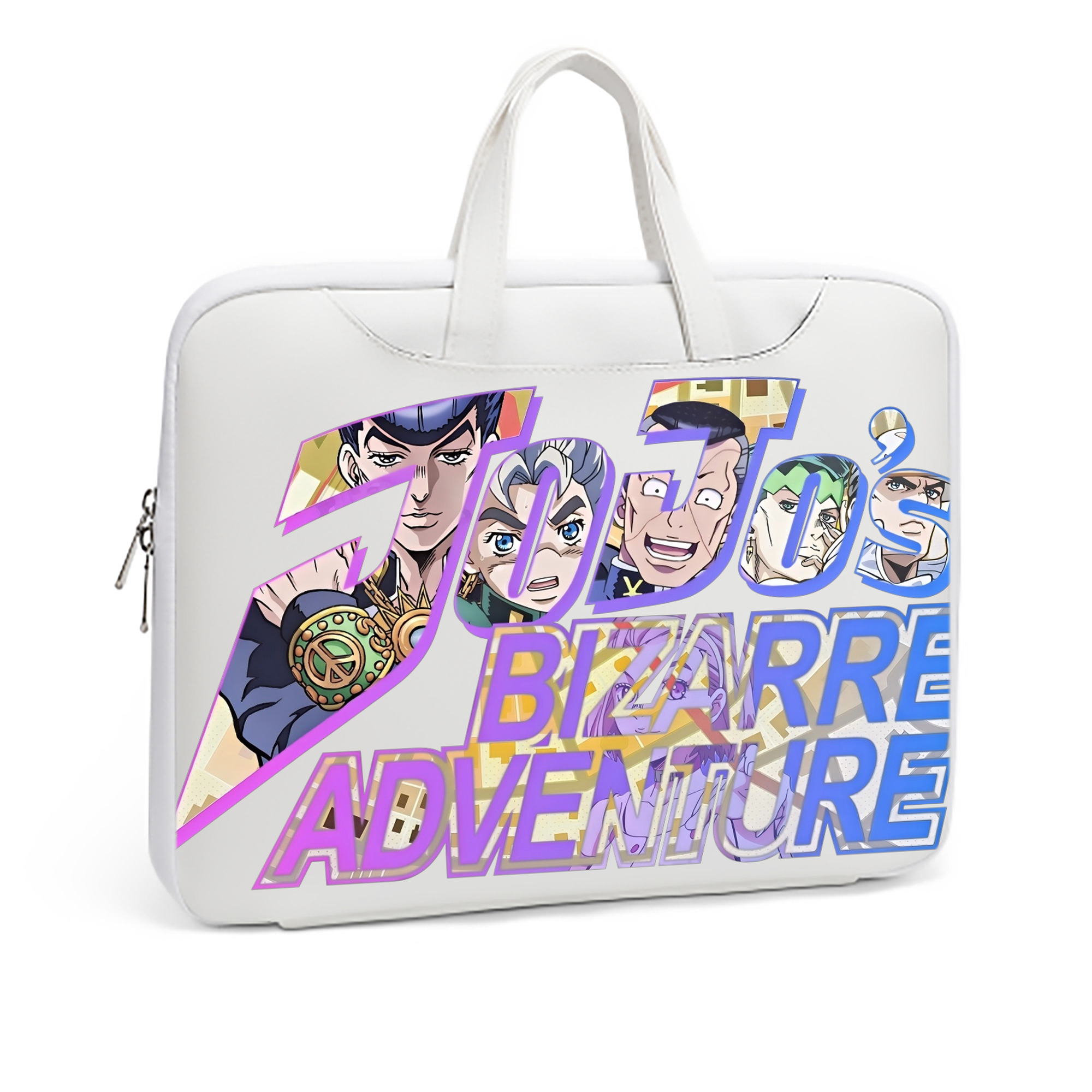 （画像用） ジョジョの奇妙な冒険 JoJo's Bizarre Adventure レザーラップトップバッグ　ノートパソコンケース