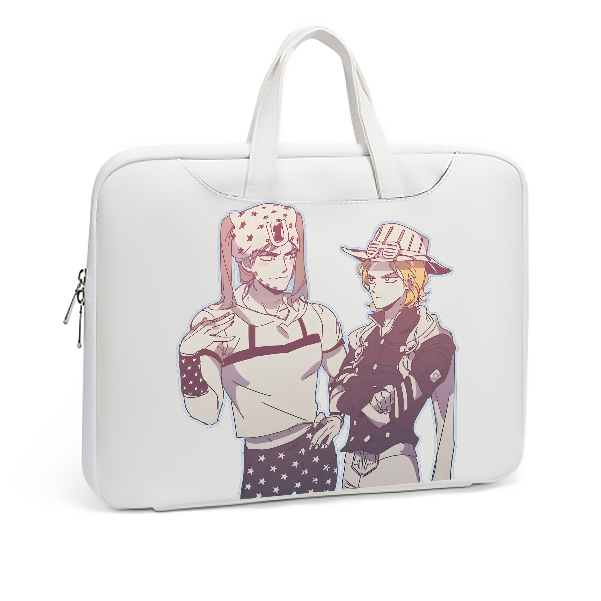 （画像用） ジョジョの奇妙な冒険 JoJo's Bizarre Adventure レザーラップトップバッグ　ノートパソコンケース