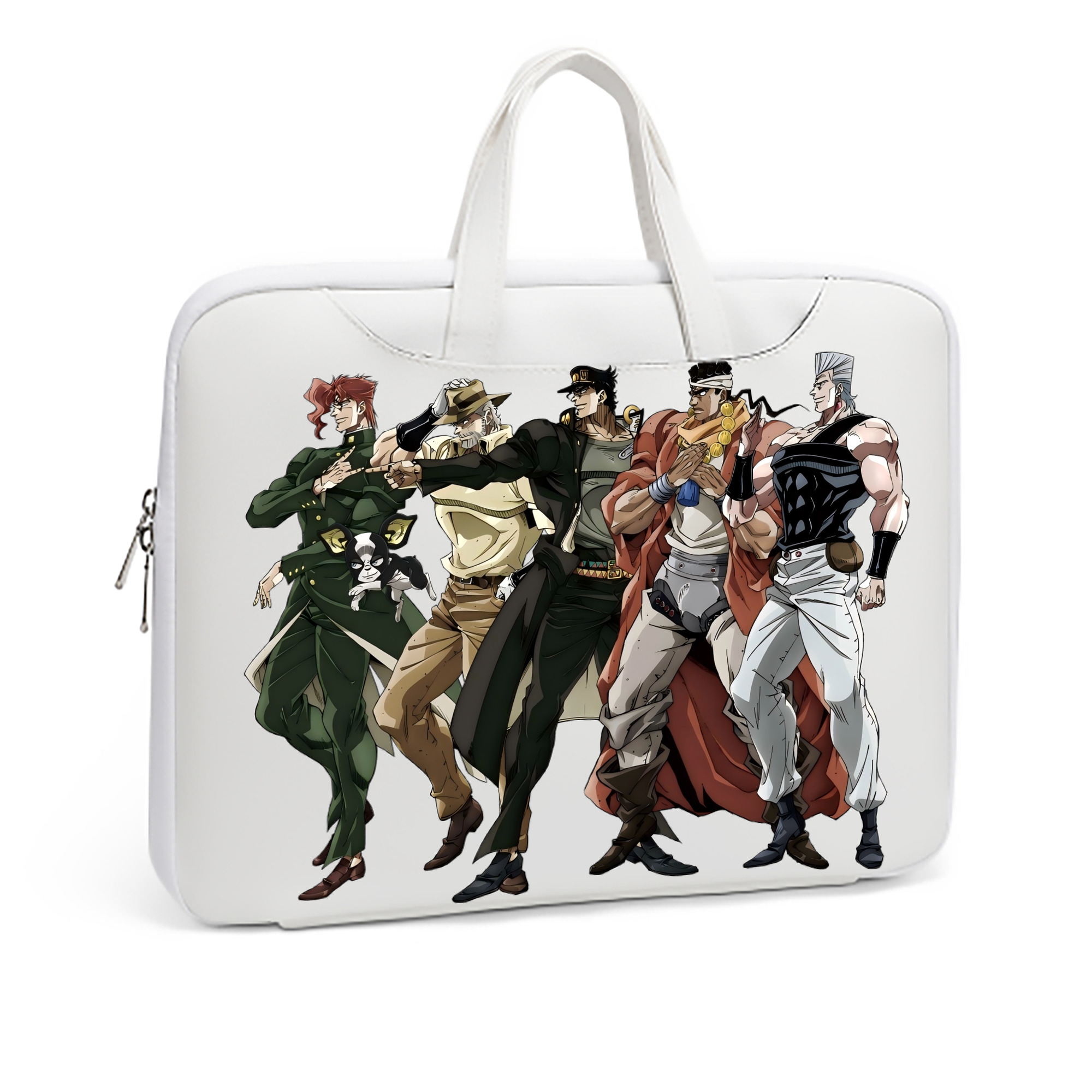 （画像用） ジョジョの奇妙な冒険 JoJo's Bizarre Adventure レザーラップトップバッグ　ノートパソコンケース