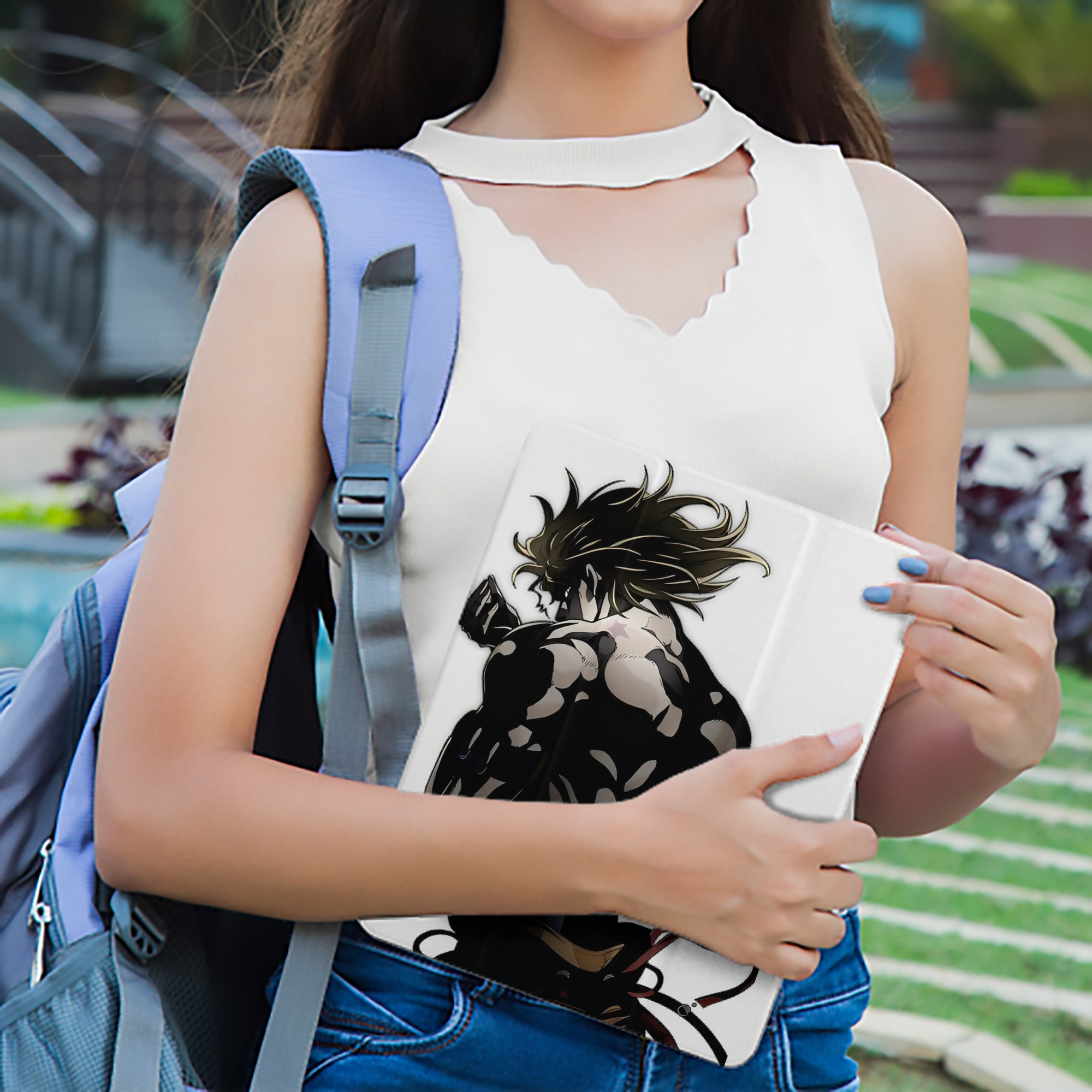 ジョジョの奇妙な冒険 ディオ?ブランドー JoJo's Bizarre Adventure Dio Brando IPad ケース ペン収納付き 三つ折りスタンド PUレザー×シリコン 対応機種9.5/10.5/10.9インチ
