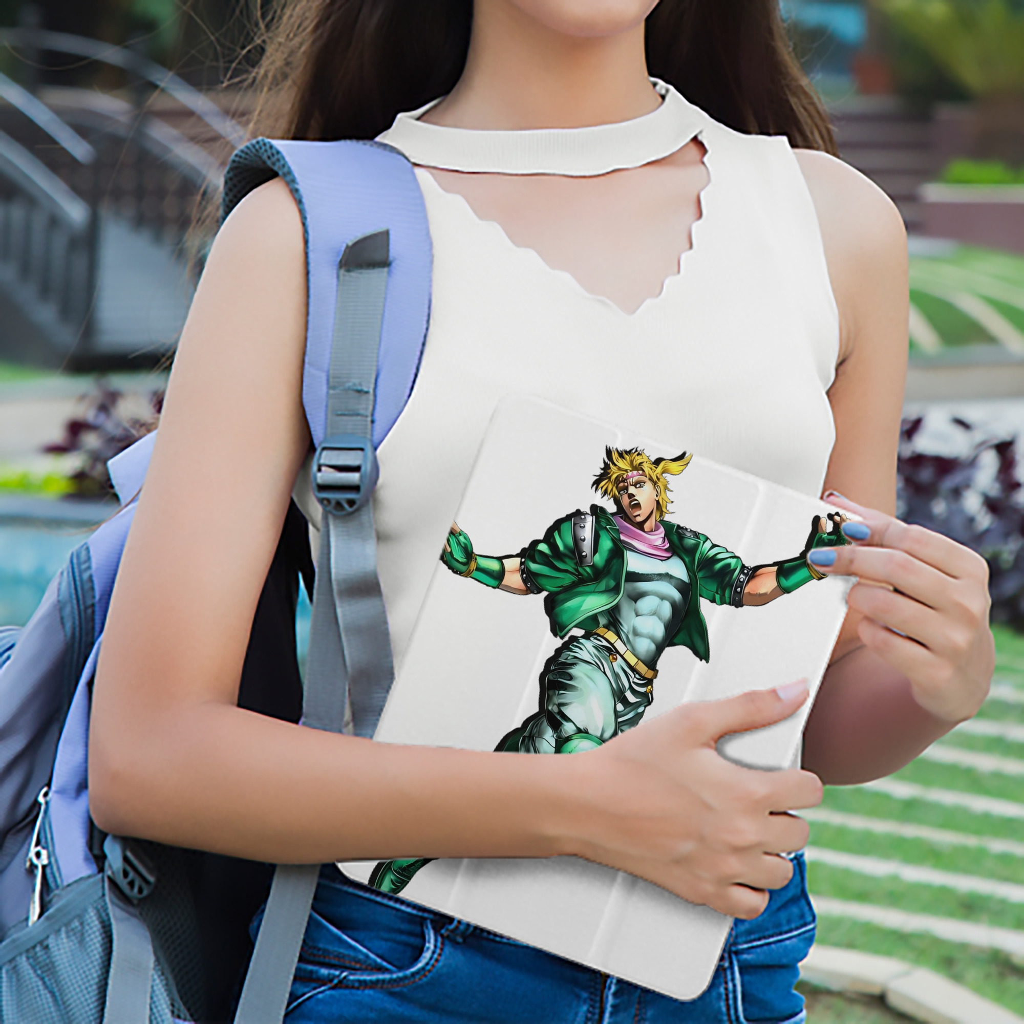 ジョジョの奇妙な冒険 ディオ?ブランドー JoJo's Bizarre Adventure Dio Brando IPad ケース ペン収納付き 三つ折りスタンド PUレザー×シリコン 対応機種9.5/10.5/10.9インチ
