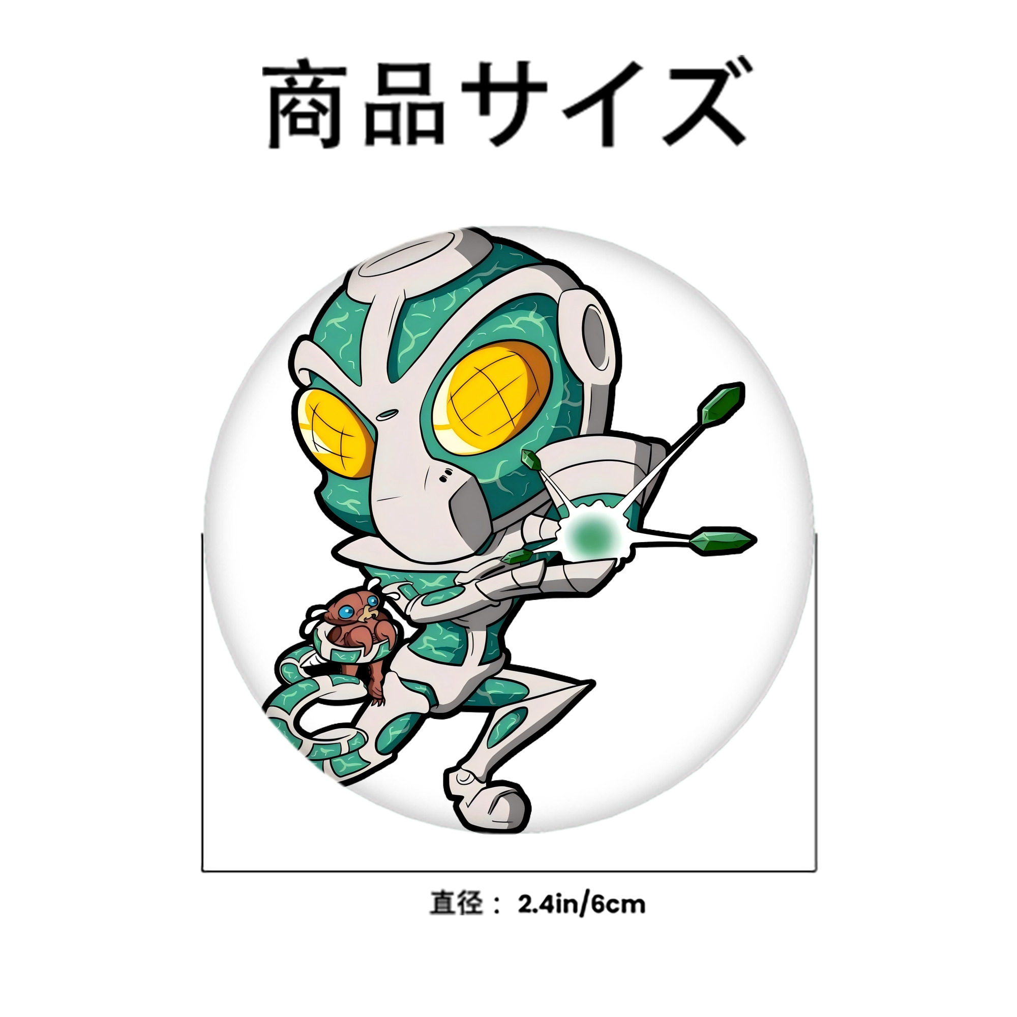 ジョジョの奇妙な冒険 花京院 典明（かきょういん のりあき） JoJo's Bizarre Adventure Kakyoin Noriaki 6cm 缶バッジ 複数セット