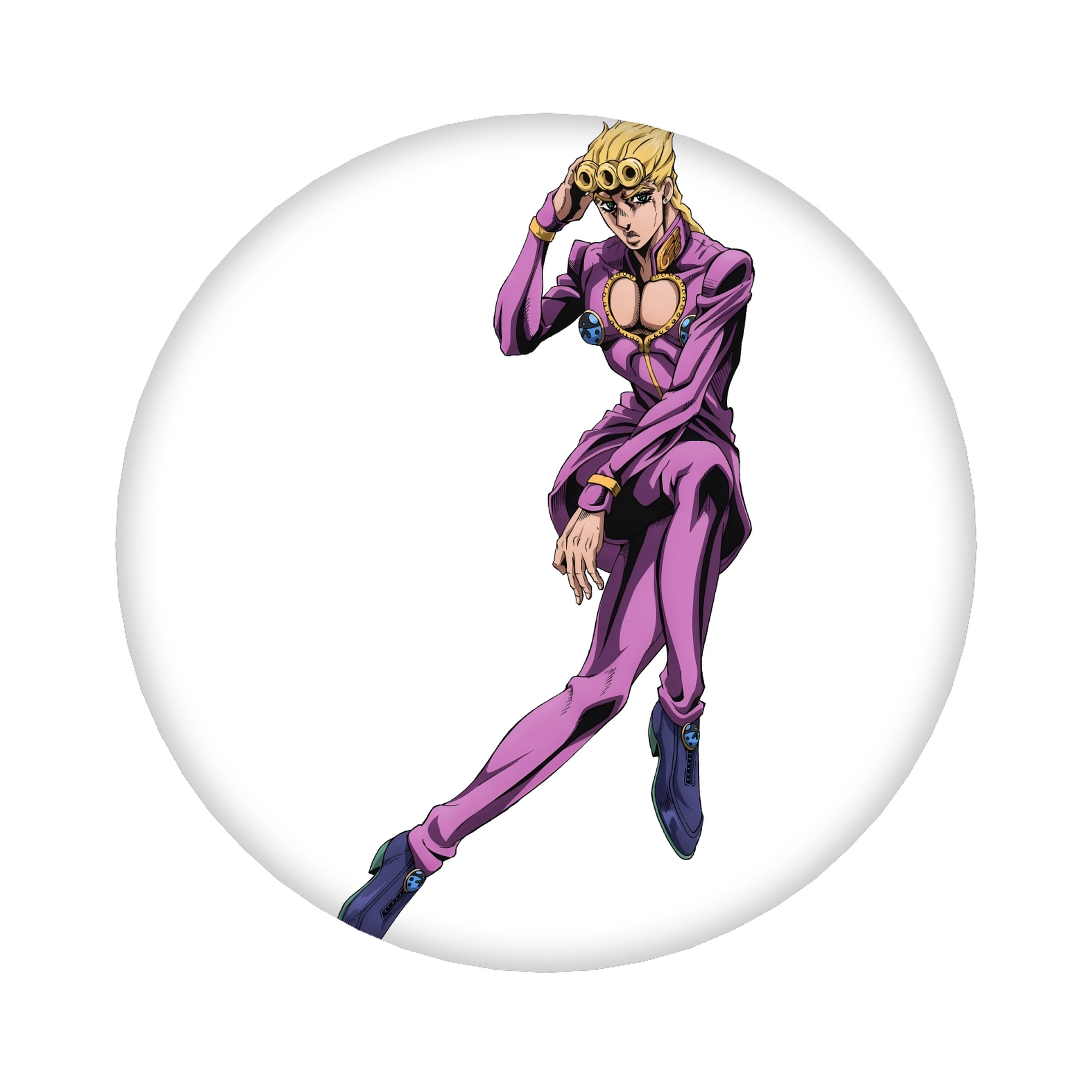 （画像用） ジョジョの奇妙な冒険 ジョルノ?ジョバァーナ JoJo's Bizarre Adventure Giorno Giovanna 6cm 缶バッジ 複数セット