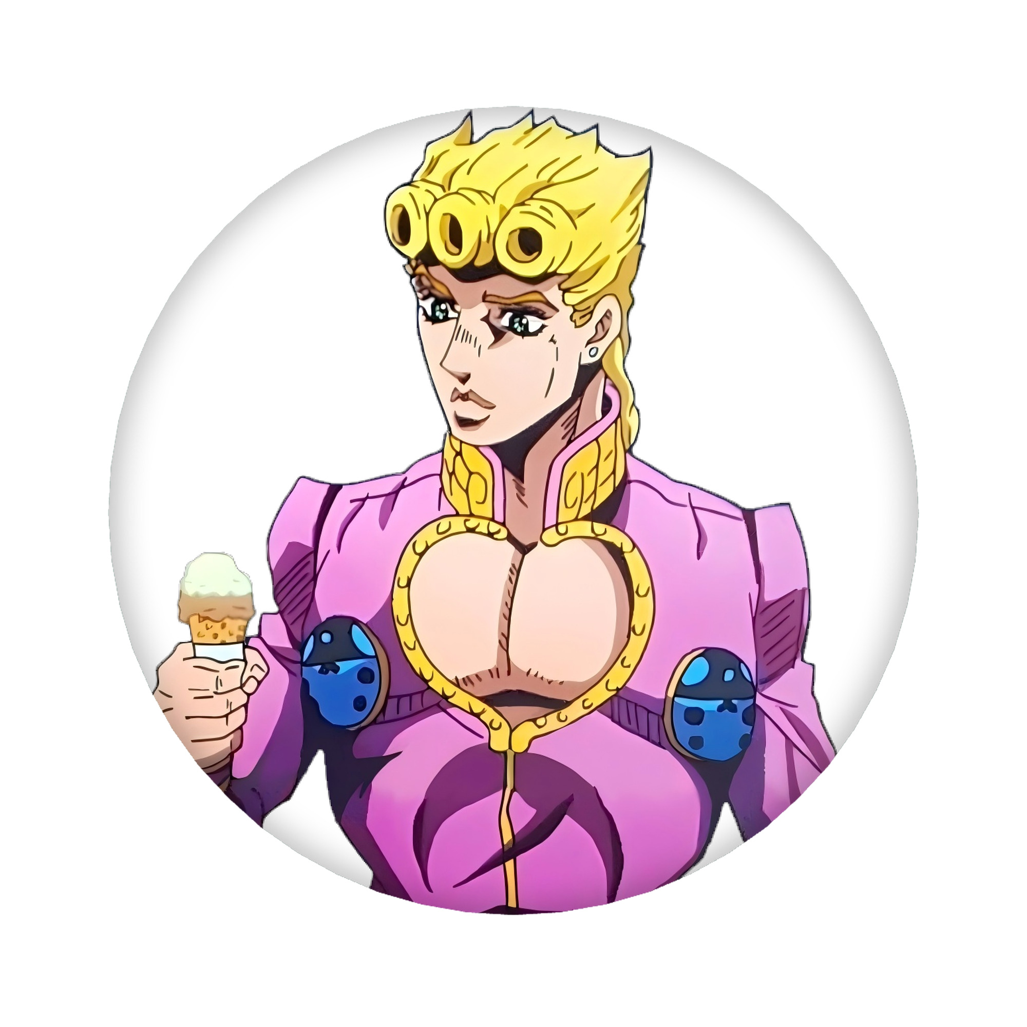 （画像用） ジョジョの奇妙な冒険 ジョルノ?ジョバァーナ JoJo's Bizarre Adventure Giorno Giovanna 6cm 缶バッジ 複数セット