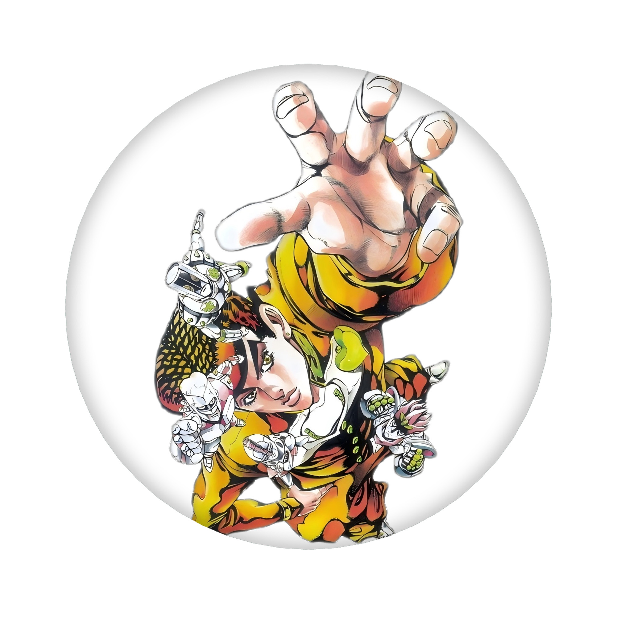 （画像用） ジョジョの奇妙な冒険 ひがしかた じょうすけ JoJo's Bizarre Adventure Higashikata Josuke 6cm 缶バッジ 複数セット