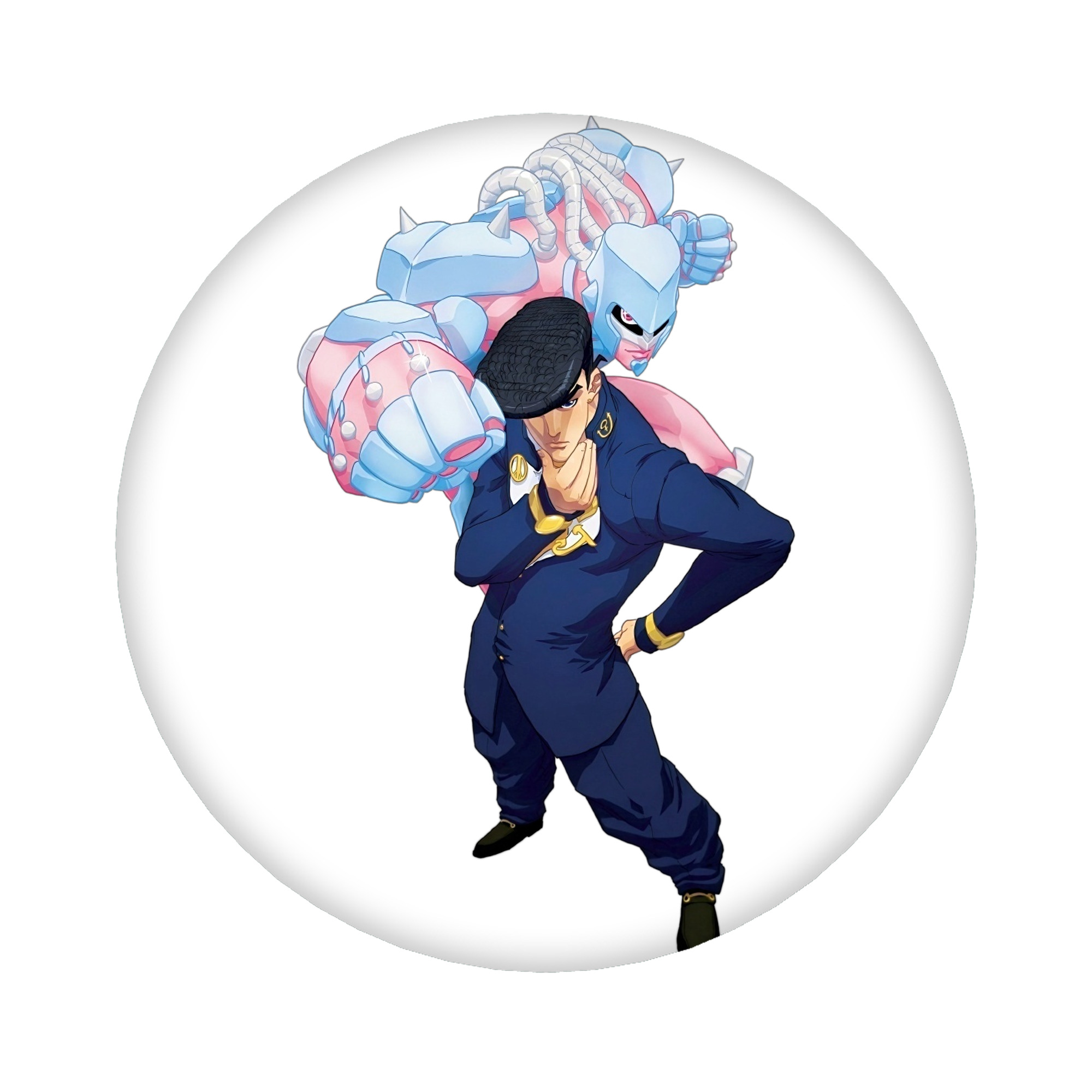 （画像用） ジョジョの奇妙な冒険 ひがしかた じょうすけ JoJo's Bizarre Adventure Higashikata Josuke 6cm 缶バッジ 複数セット