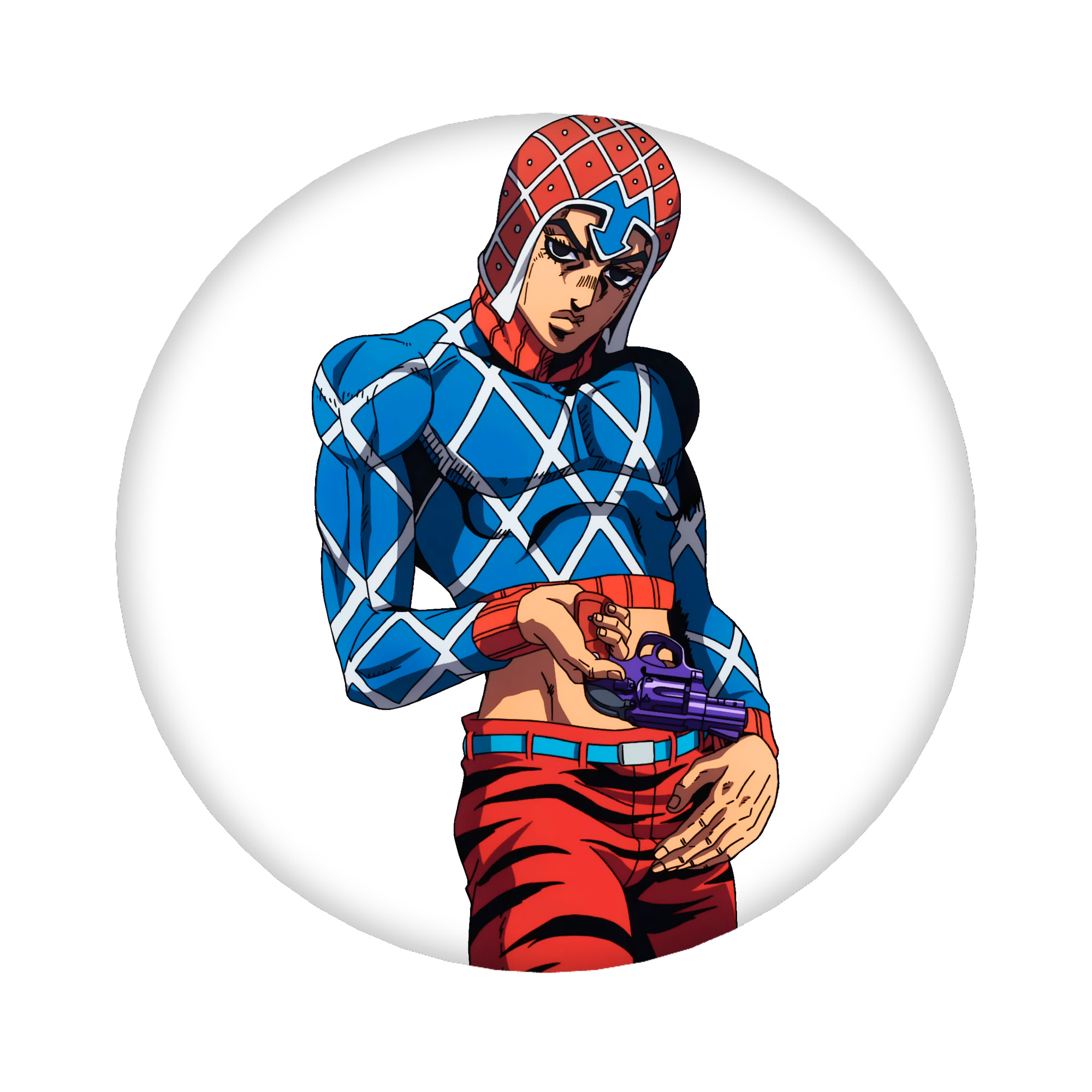 （画像用） ジョジョの奇妙な冒険 グイード?ミスタ JoJo's Bizarre Adventure Guido Mista 6cm 缶バッジ 複数セット